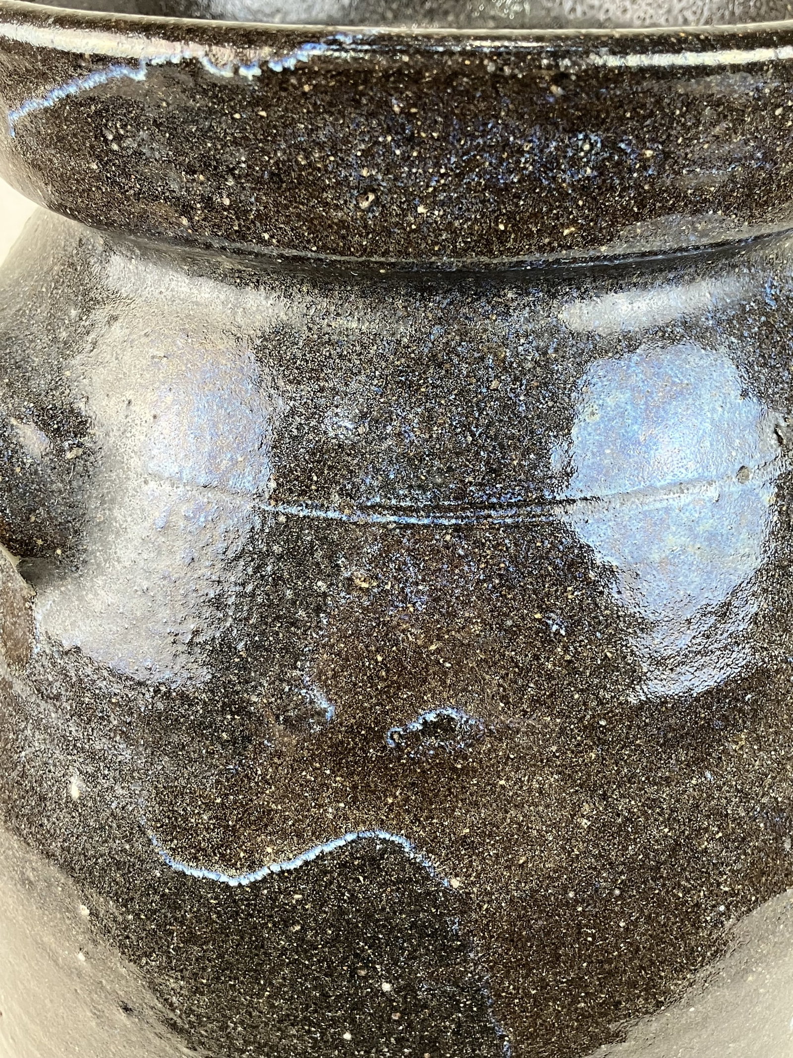 Joe Johnson Glazed 3 Gallon Stoneware Churn - 3