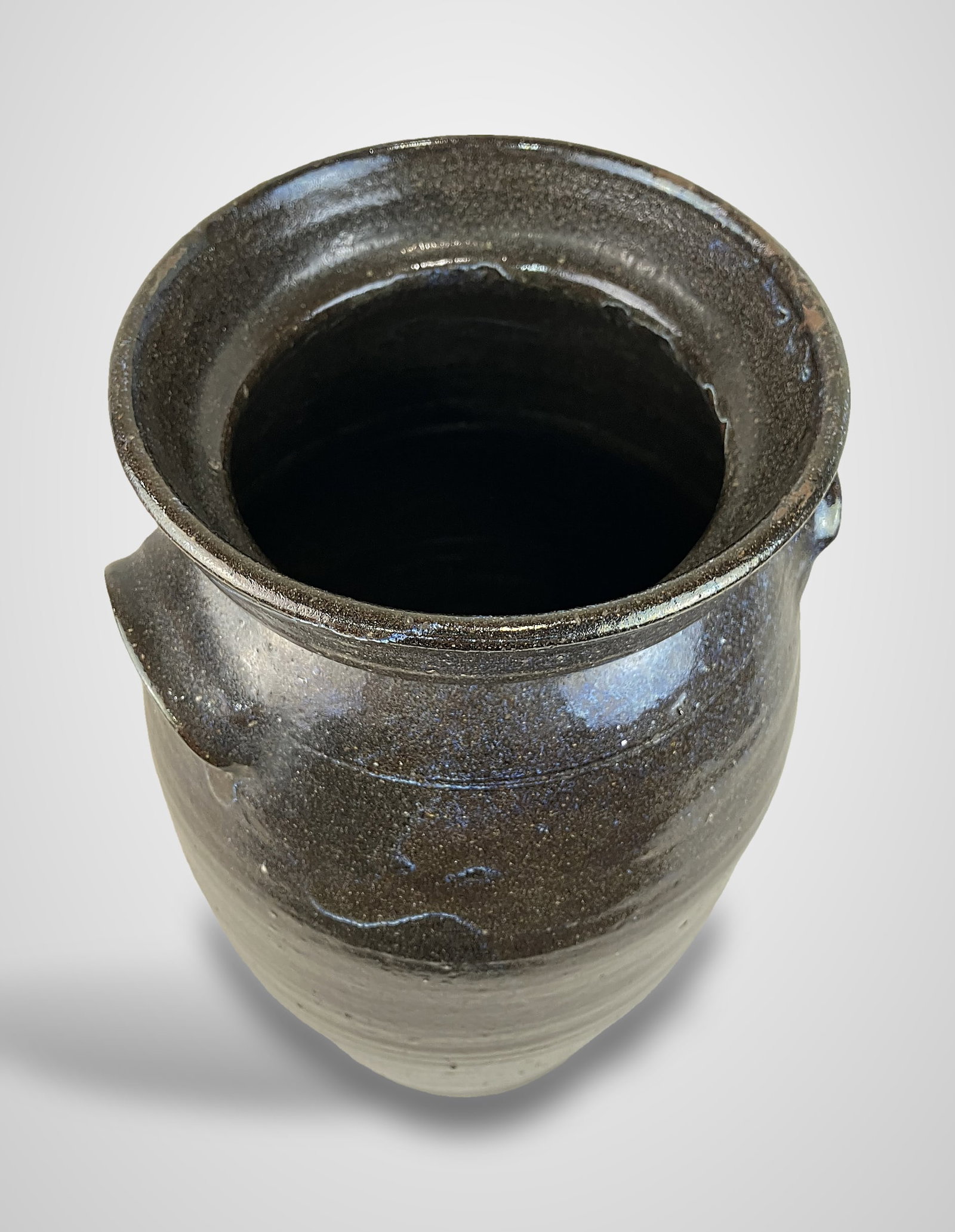 Joe Johnson Glazed 3 Gallon Stoneware Churn - 4
