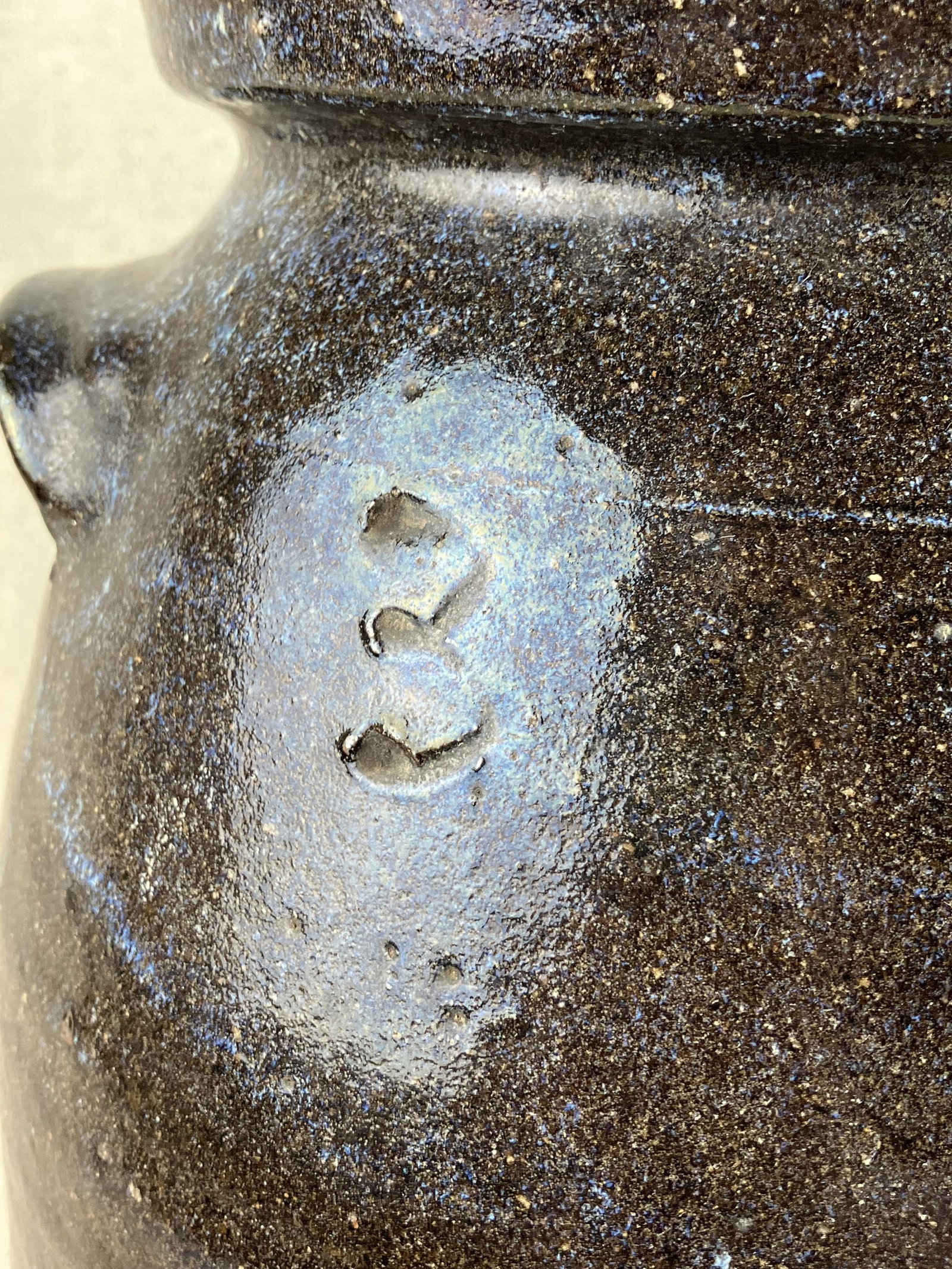 Joe Johnson Glazed 3 Gallon Stoneware Churn - 7