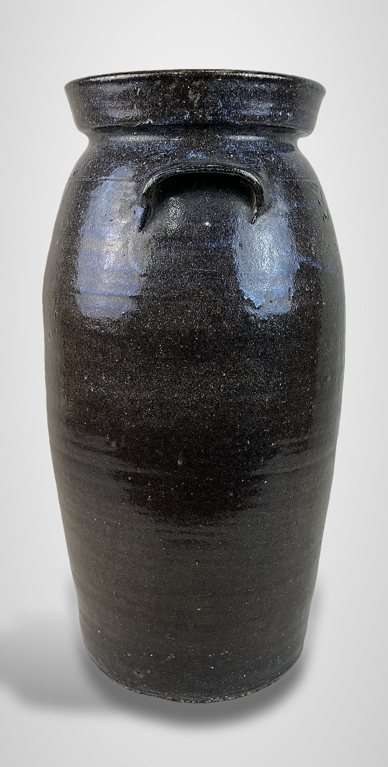 Joe Johnson Glazed 3 Gallon Stoneware Churn - 8
