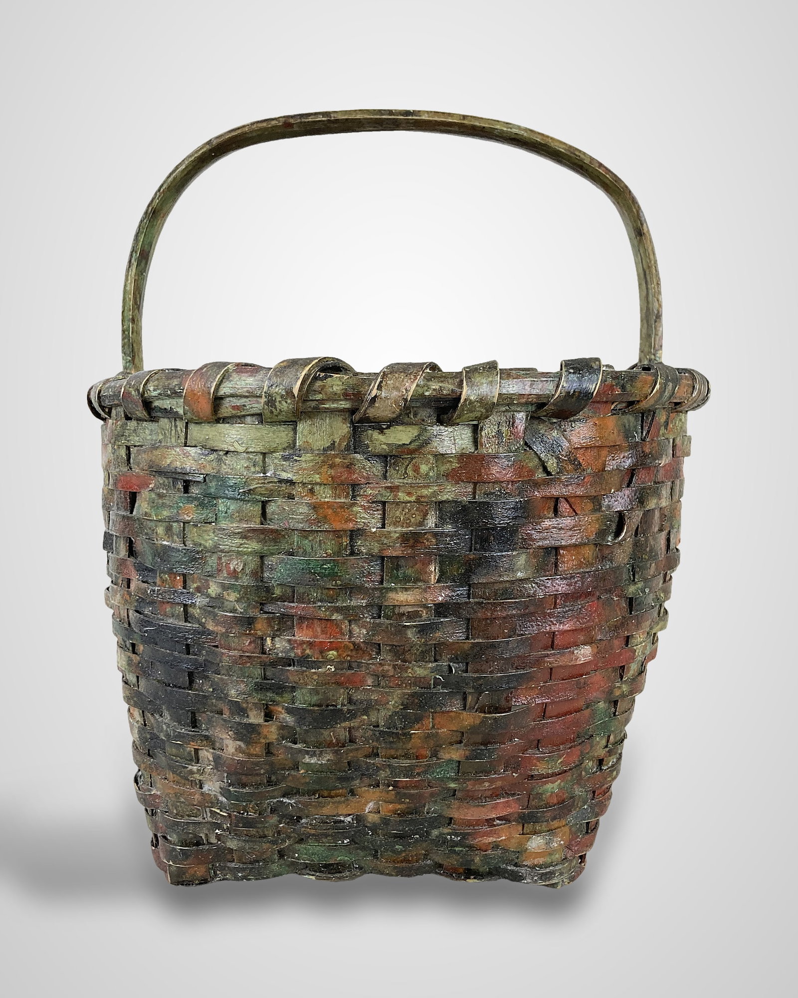 Early Painted Gathering Basket - 2
