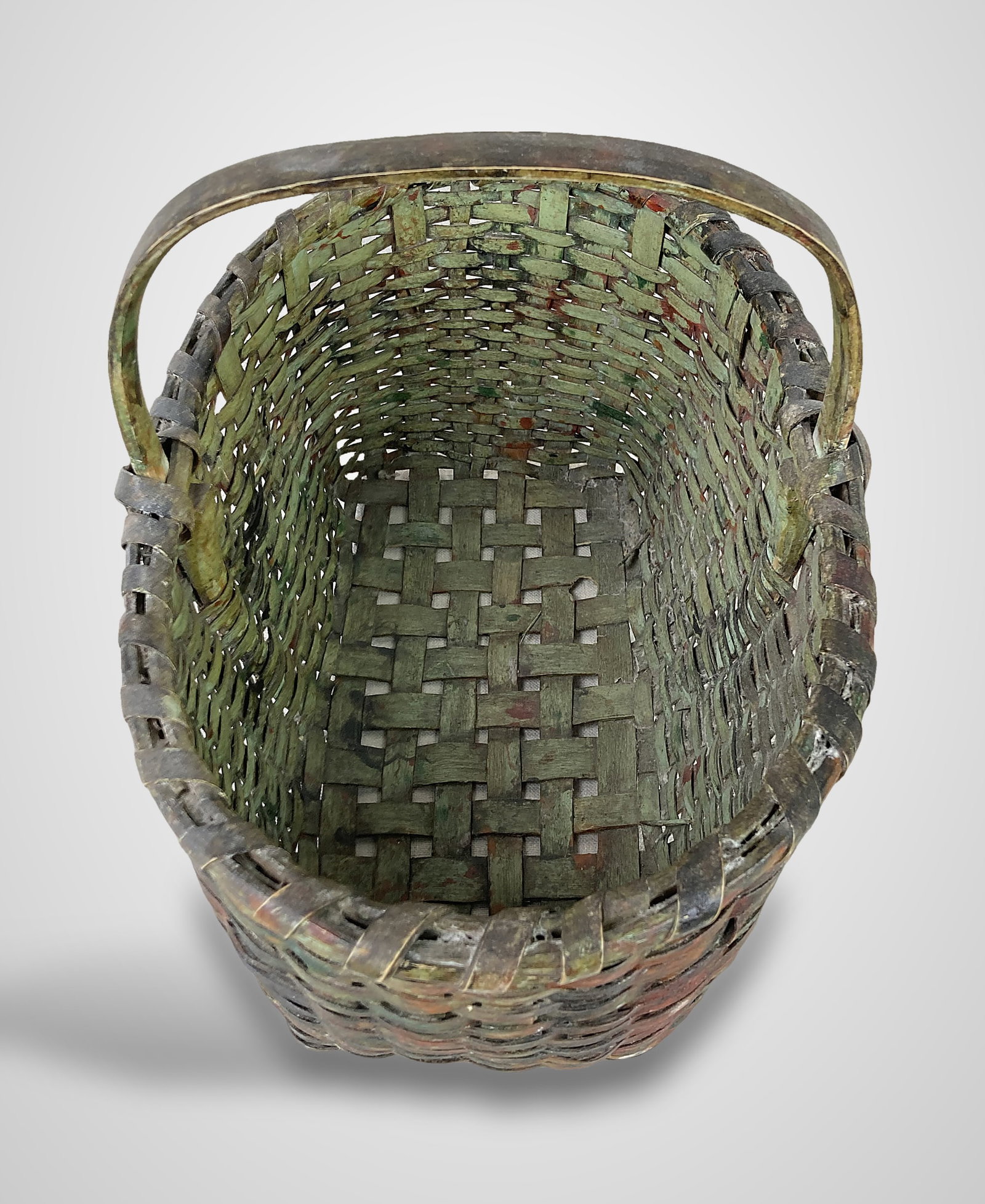 Early Painted Gathering Basket - 6