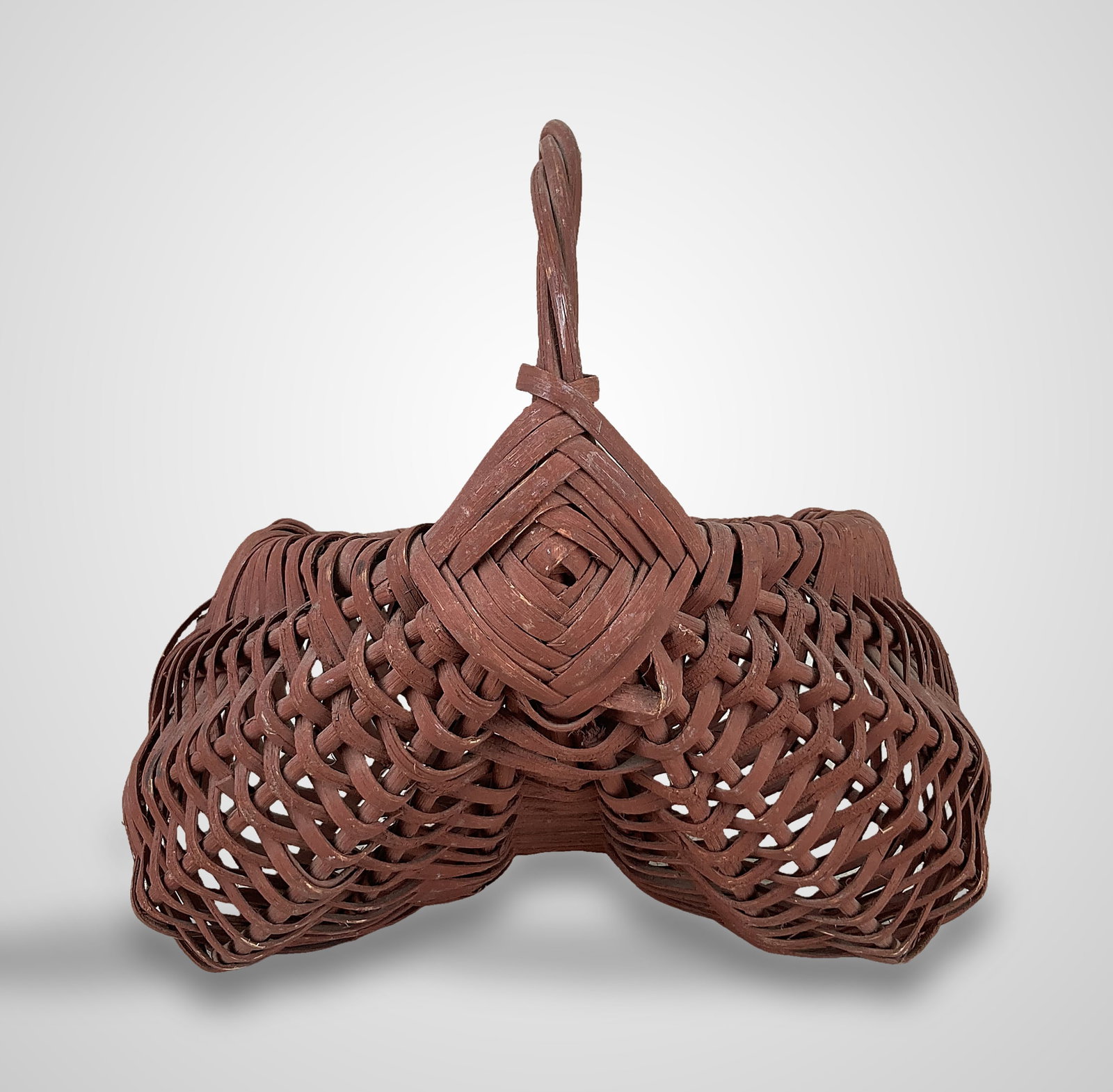 Painted Country Buttocks Basket - 3