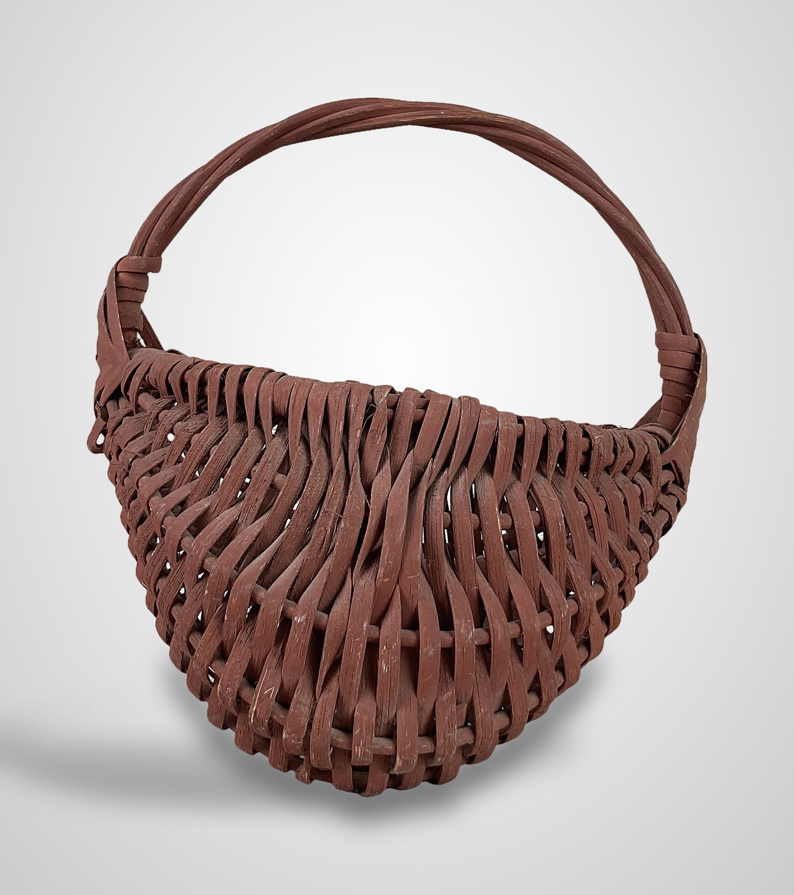 Painted Country Buttocks Basket - 4