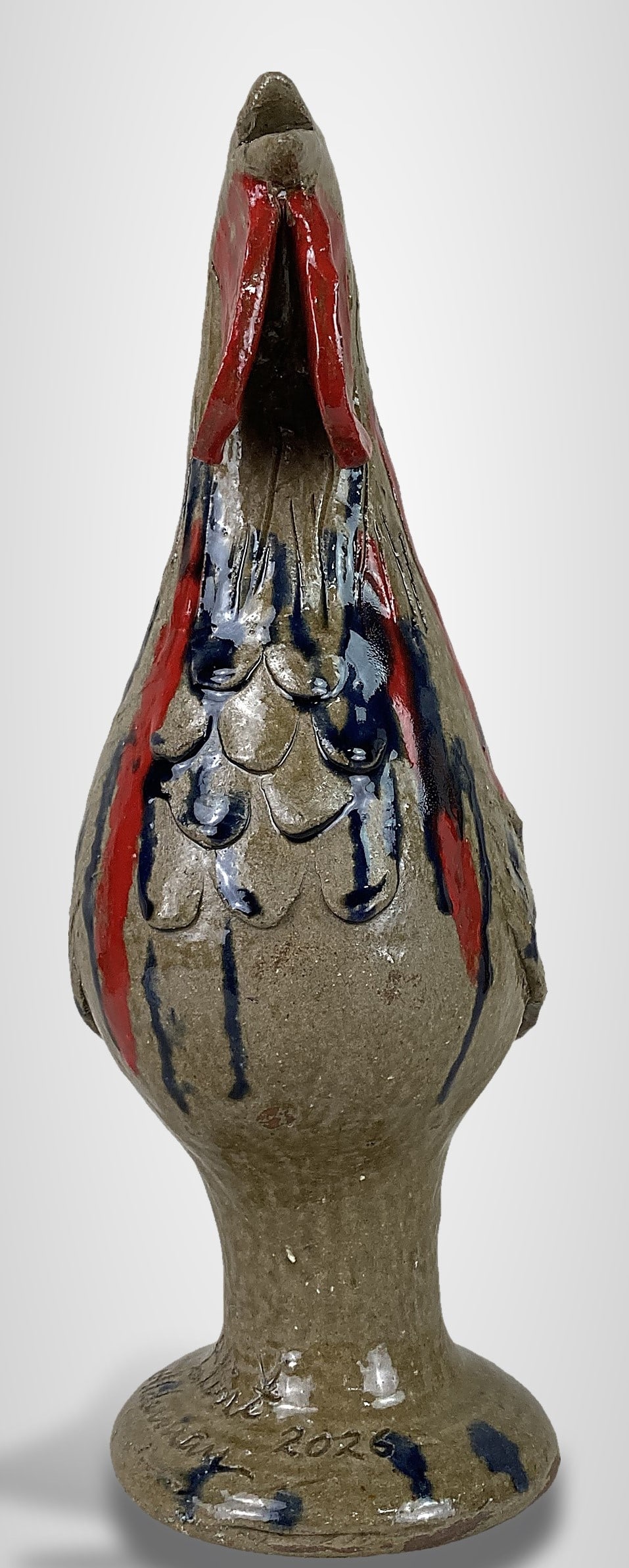 Clint Alderman Southern Pottery Rooster - 2