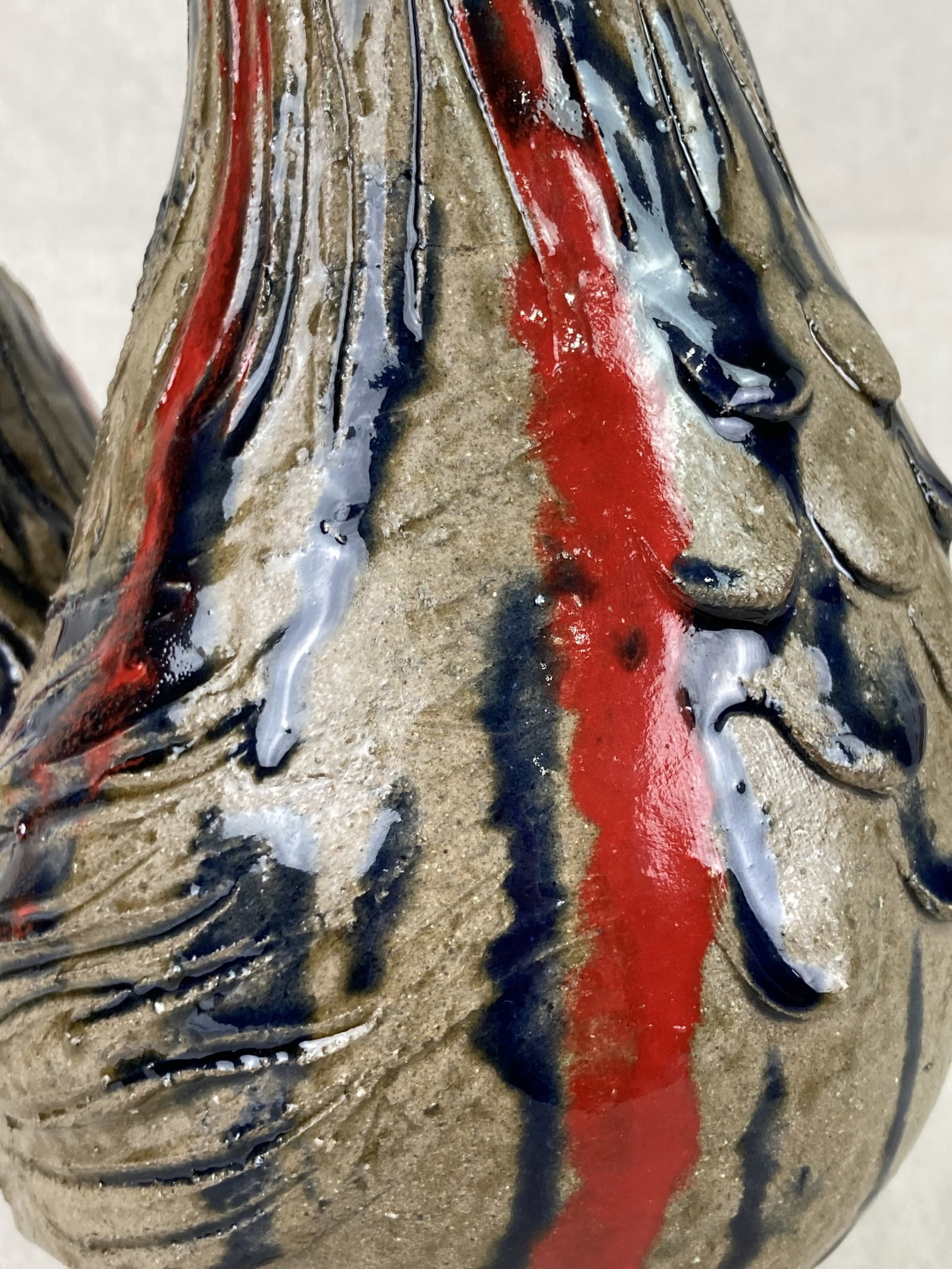 Clint Alderman Southern Pottery Rooster - 9