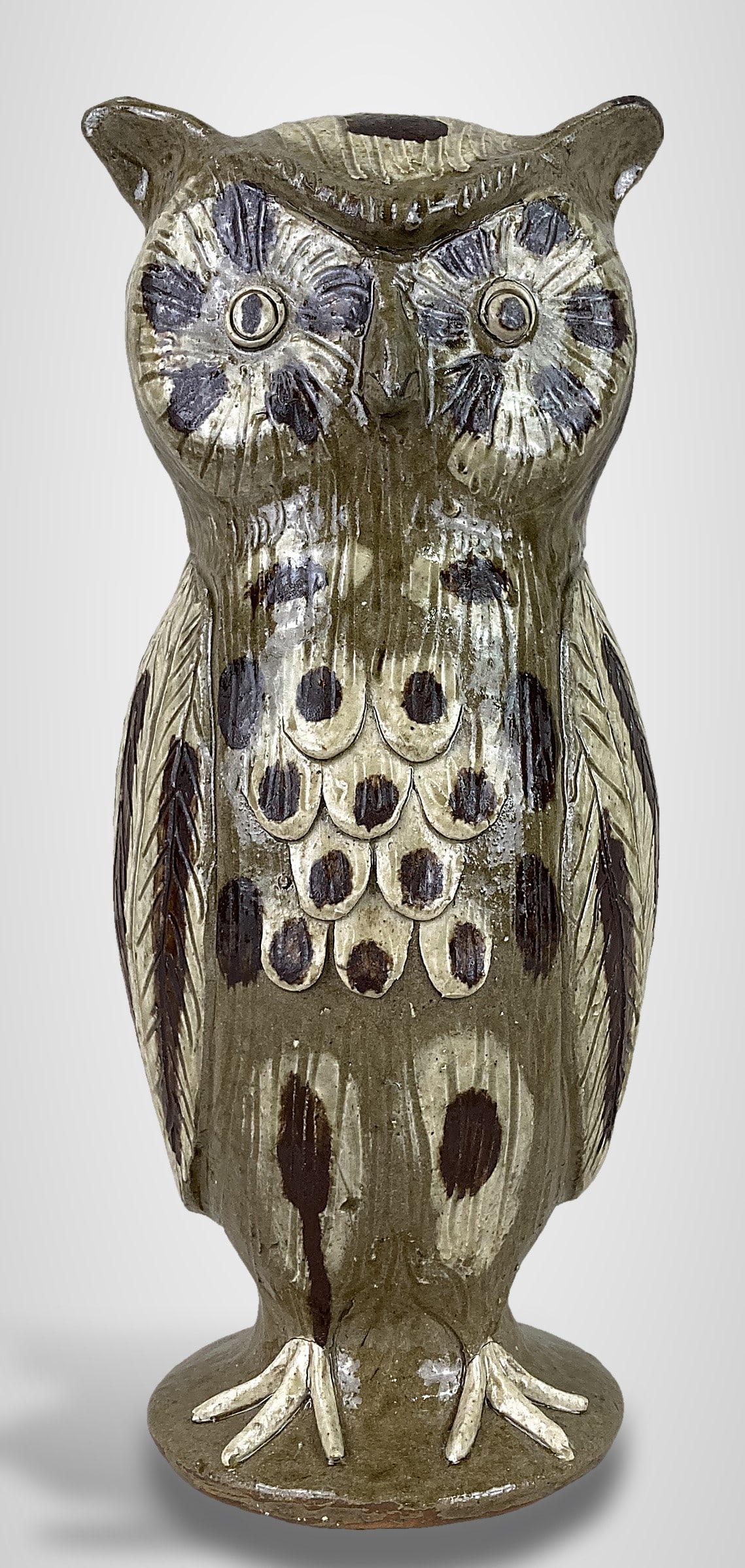 Clint Alderman Southern Pottery Owl - 2