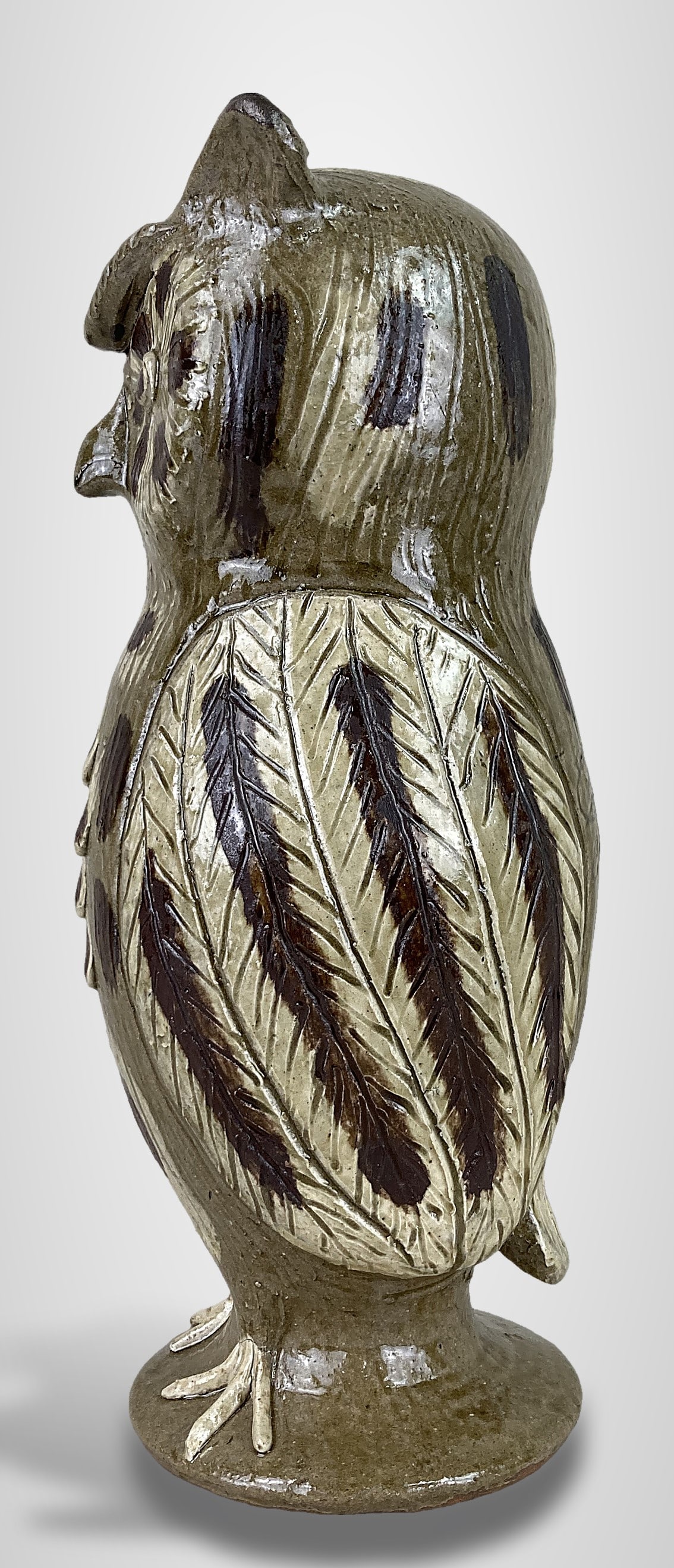 Clint Alderman Southern Pottery Owl - 3