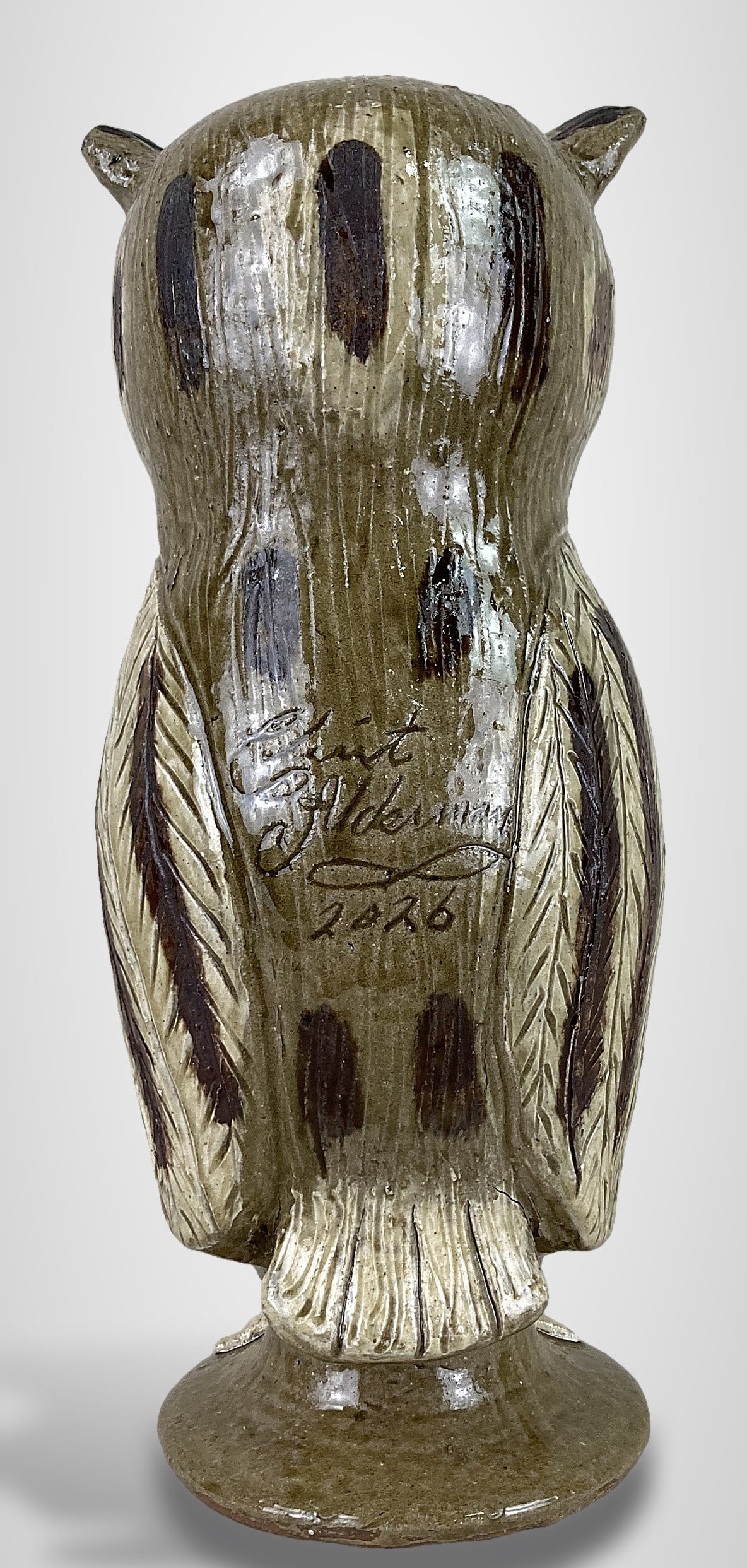 Clint Alderman Southern Pottery Owl - 4