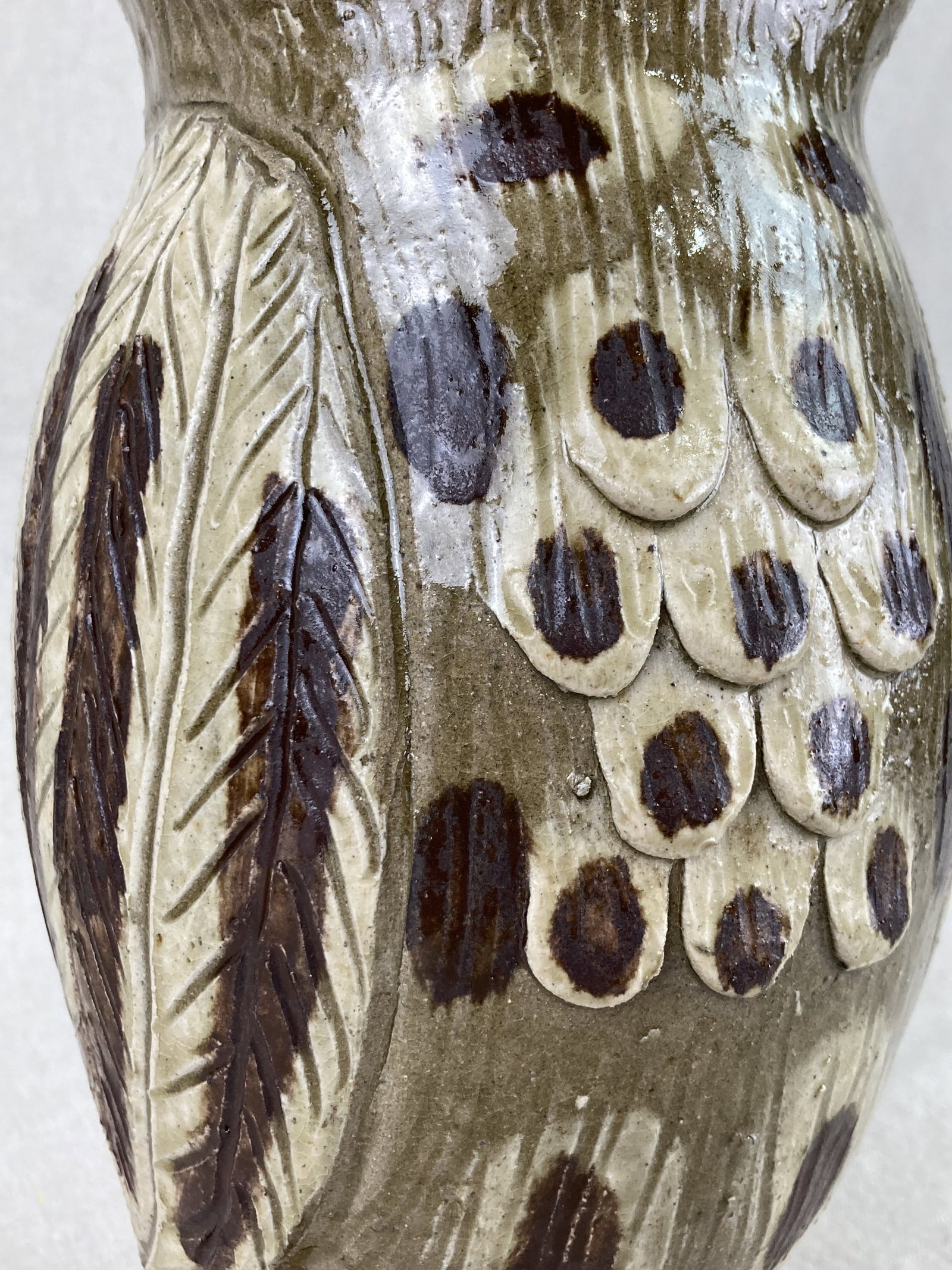 Clint Alderman Southern Pottery Owl - 7