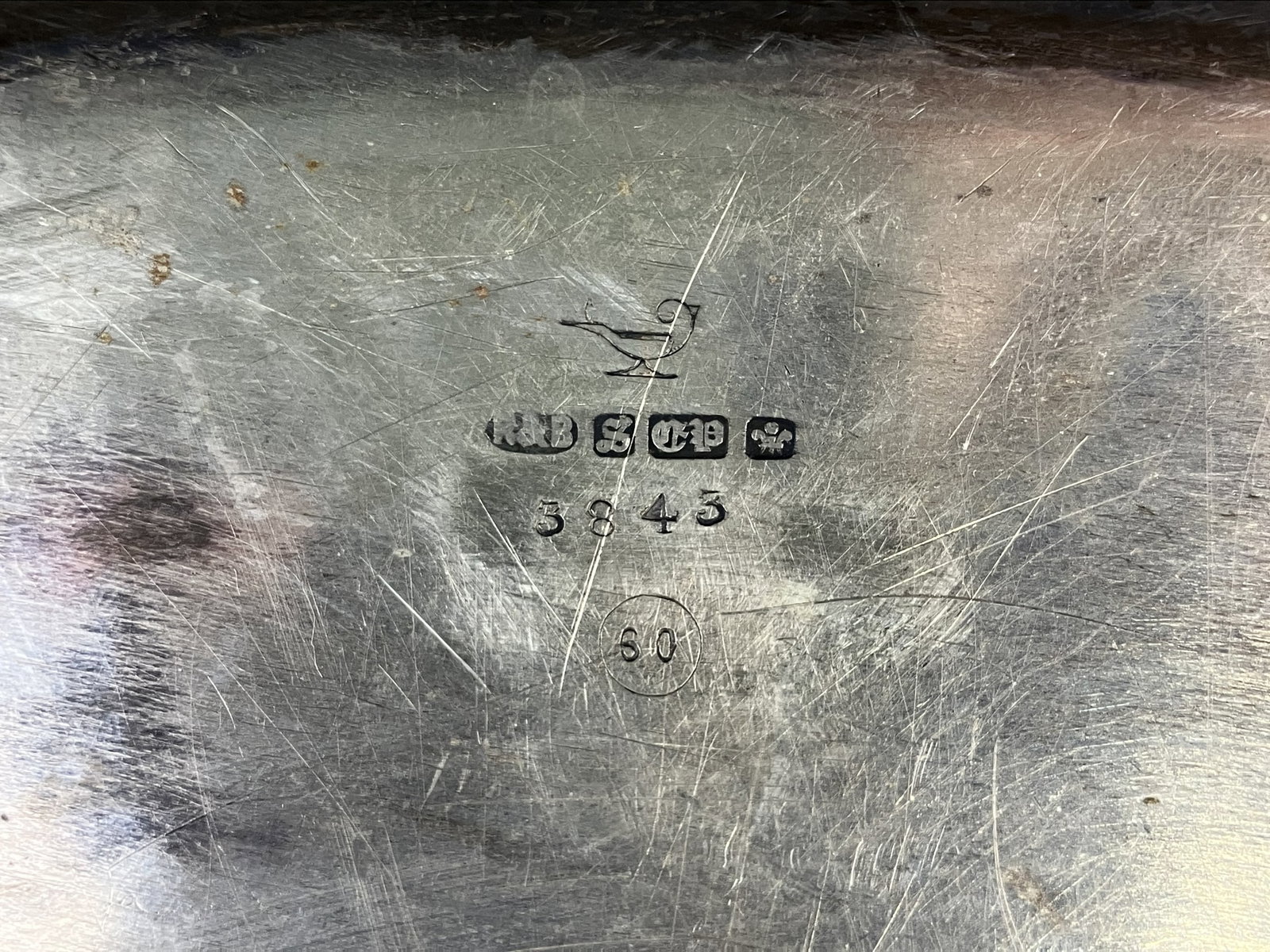 Large Early English Silverplate Tray - 6