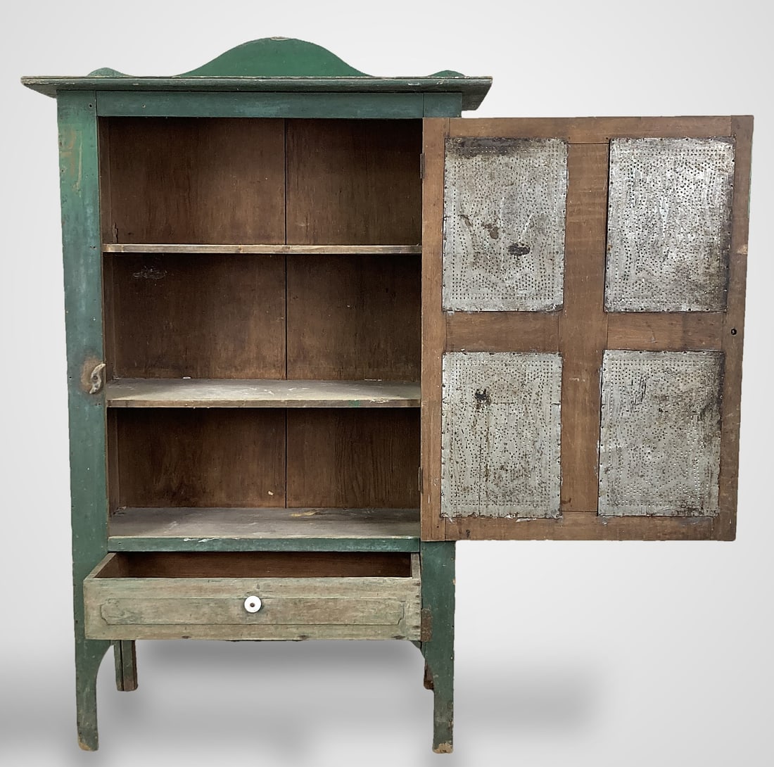19th-Century Country Painted Pie Safe - 2