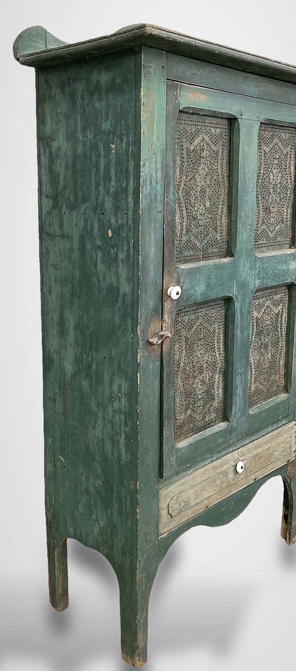 19th-Century Country Painted Pie Safe - 6
