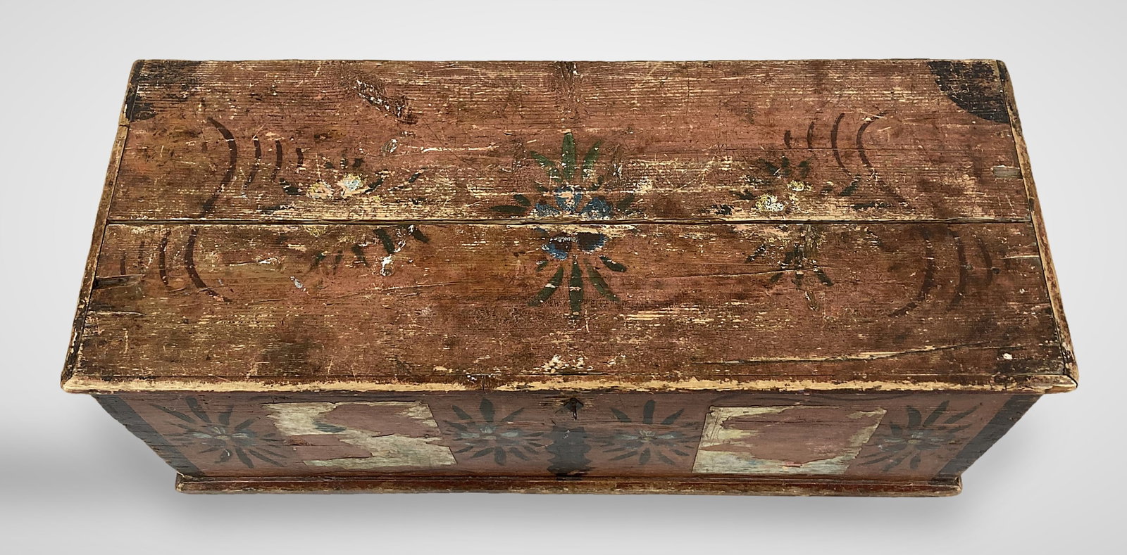 19th Centry Folk Art Blanket Chest - 2