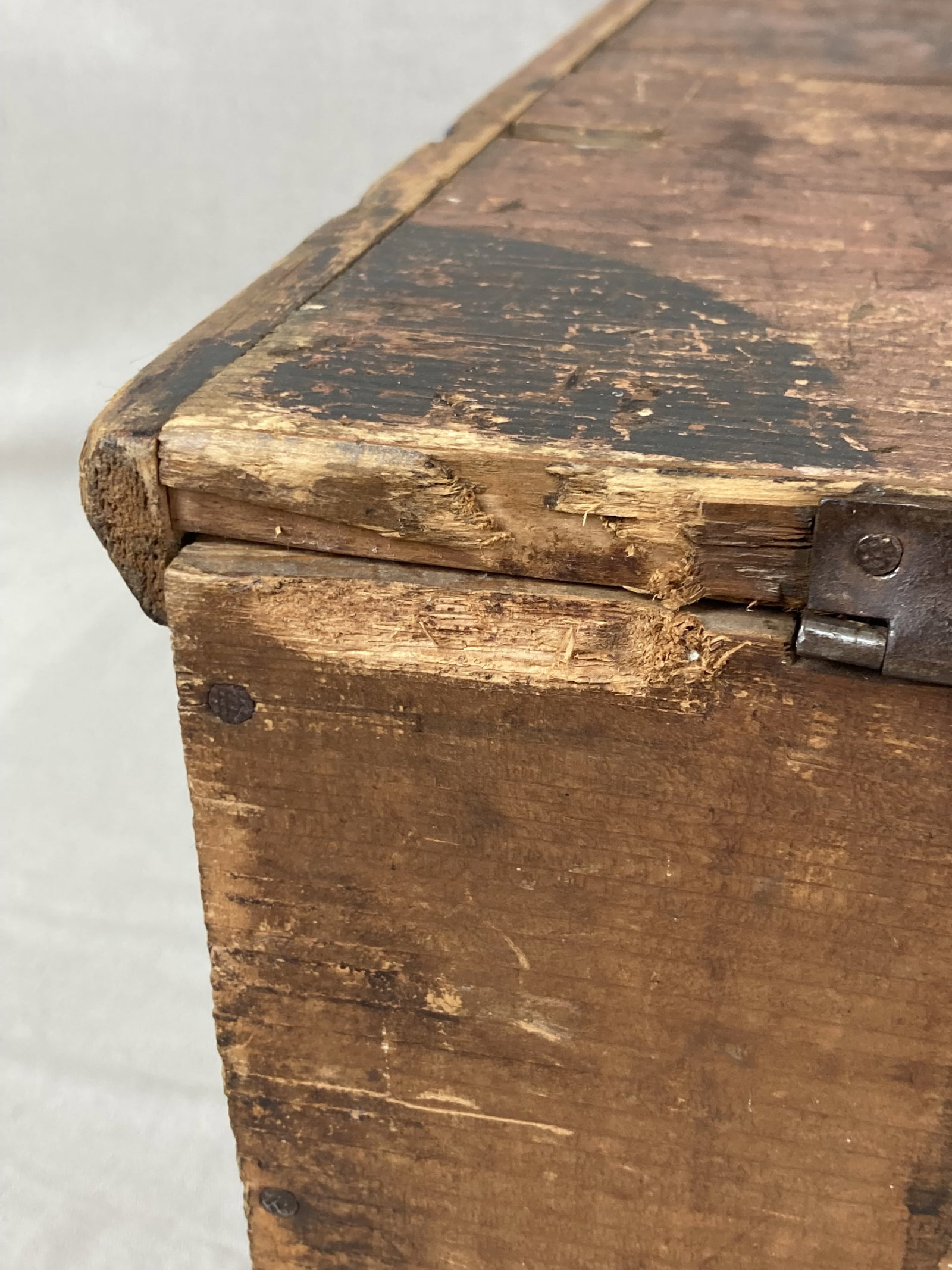 19th Centry Folk Art Blanket Chest - 8