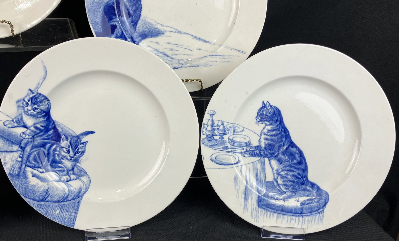 Set of Mintons Cat Plates - 4