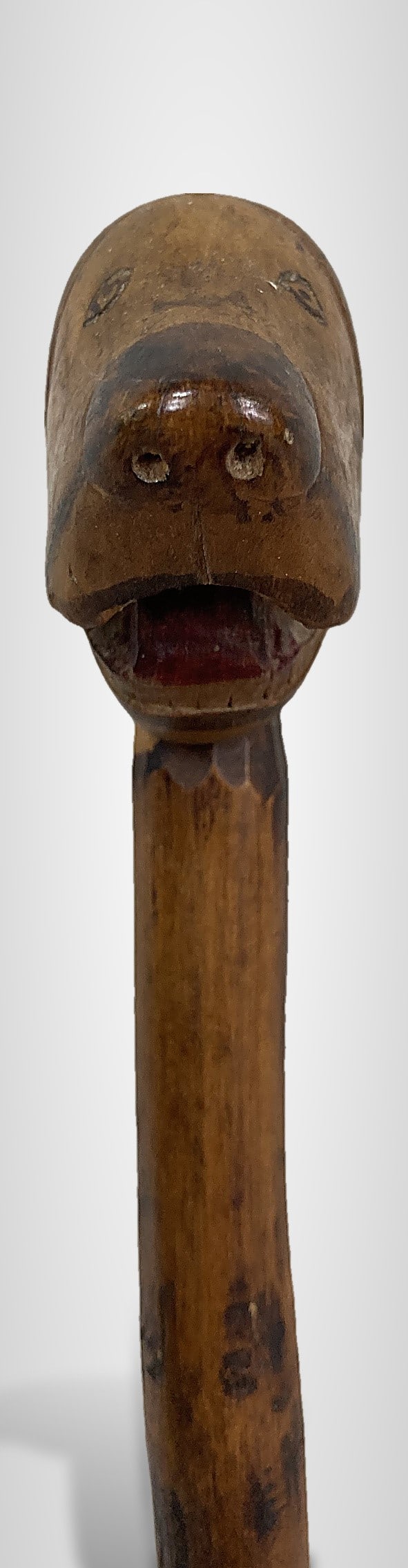 Folk Art Dog and Snake Walking Stick - 4