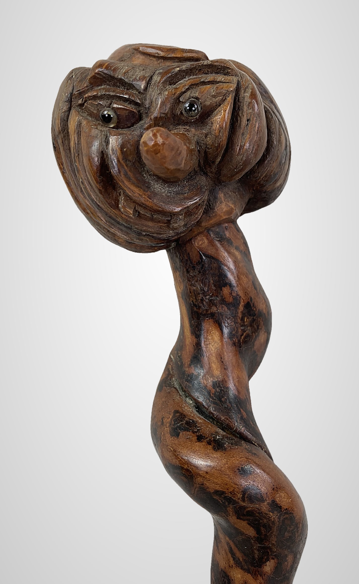 Folk Art Carved Grotesque Cane - 3