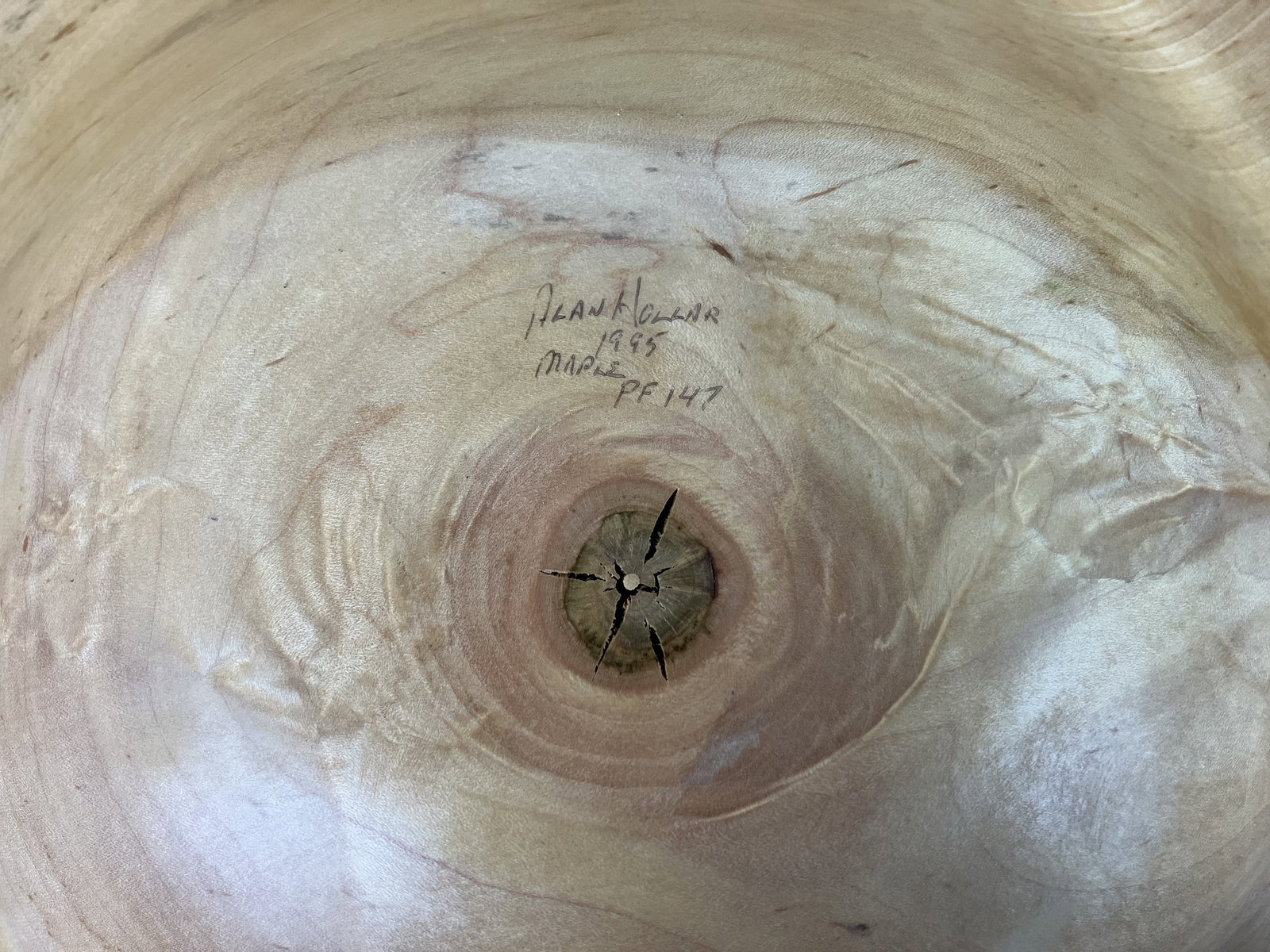 Alan Hollar Turned Maple Bowl - 7