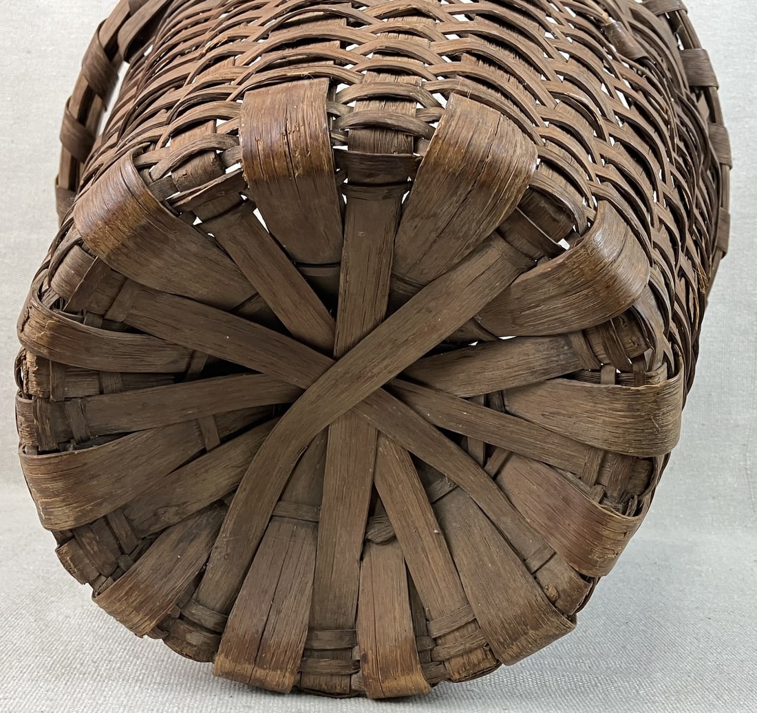 Split Oak Cotton Basket - 7