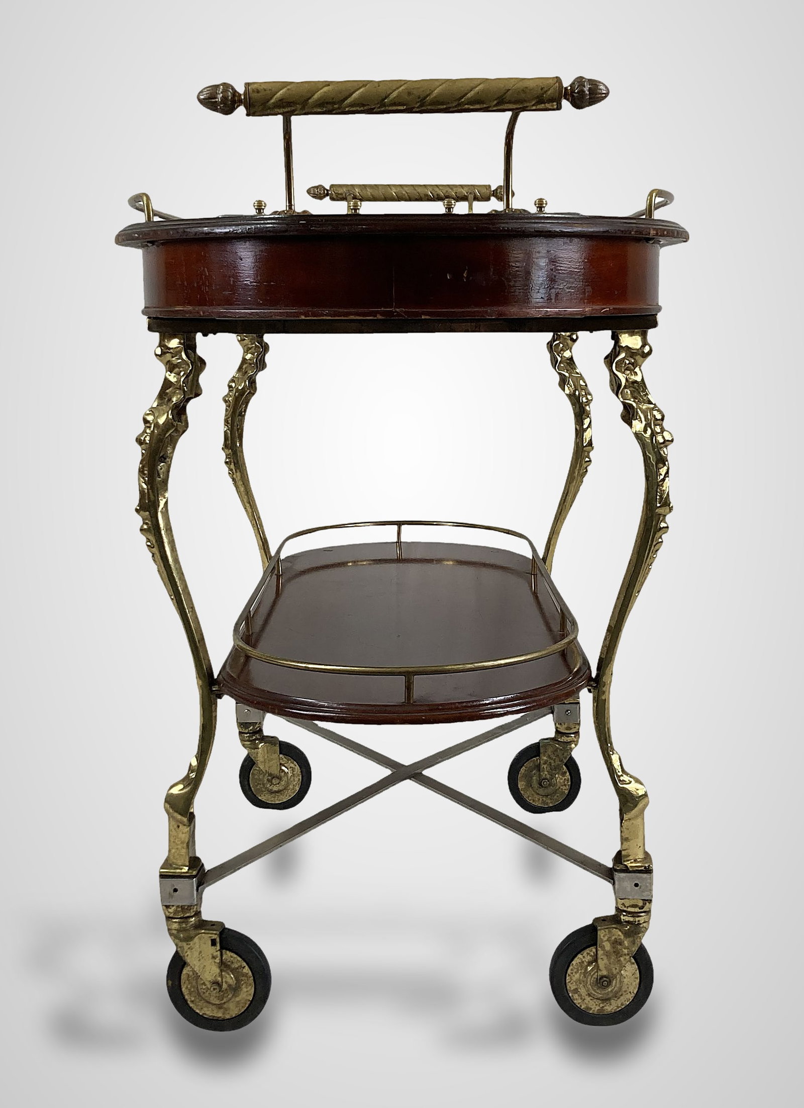 Ornate Neoclassical Style Bar Cart - 10