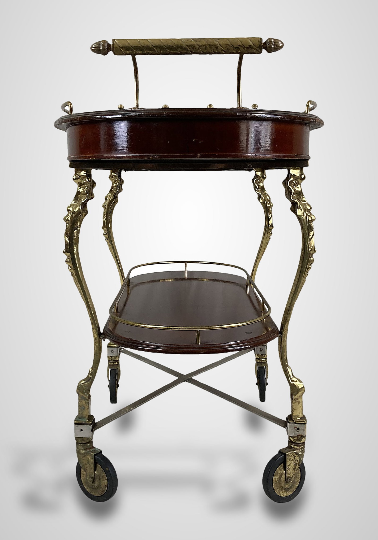 Ornate Neoclassical Style Bar Cart - 6