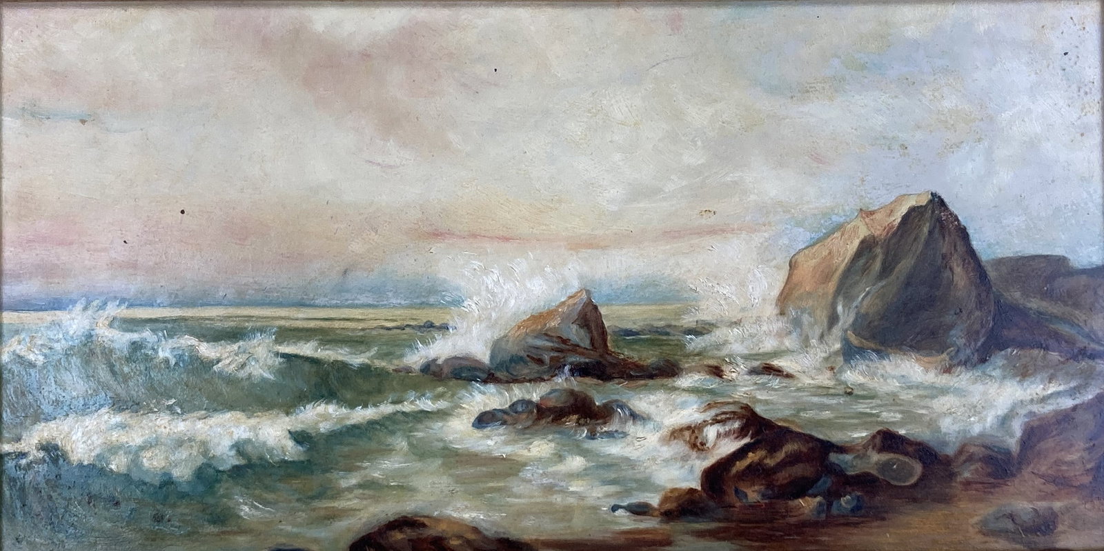 Early 20th Century, Coastal Seascape, Oil Painting - 2