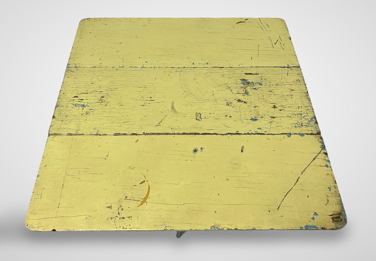 Primitive Painted Drop-Leaf Table - 2