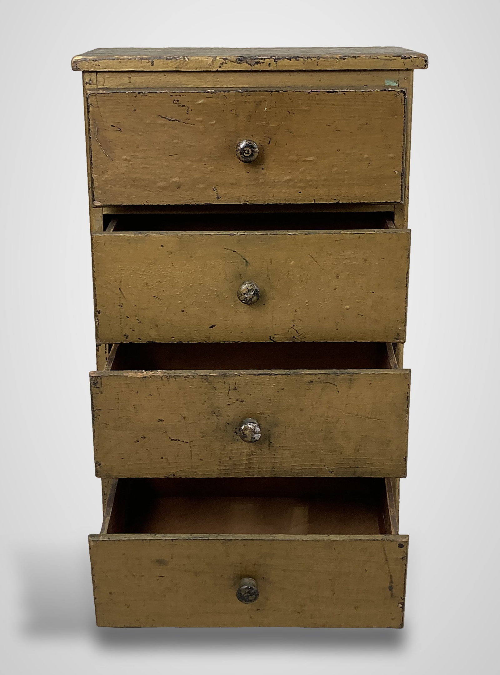 Painted Country Four Drawer Chest - 3