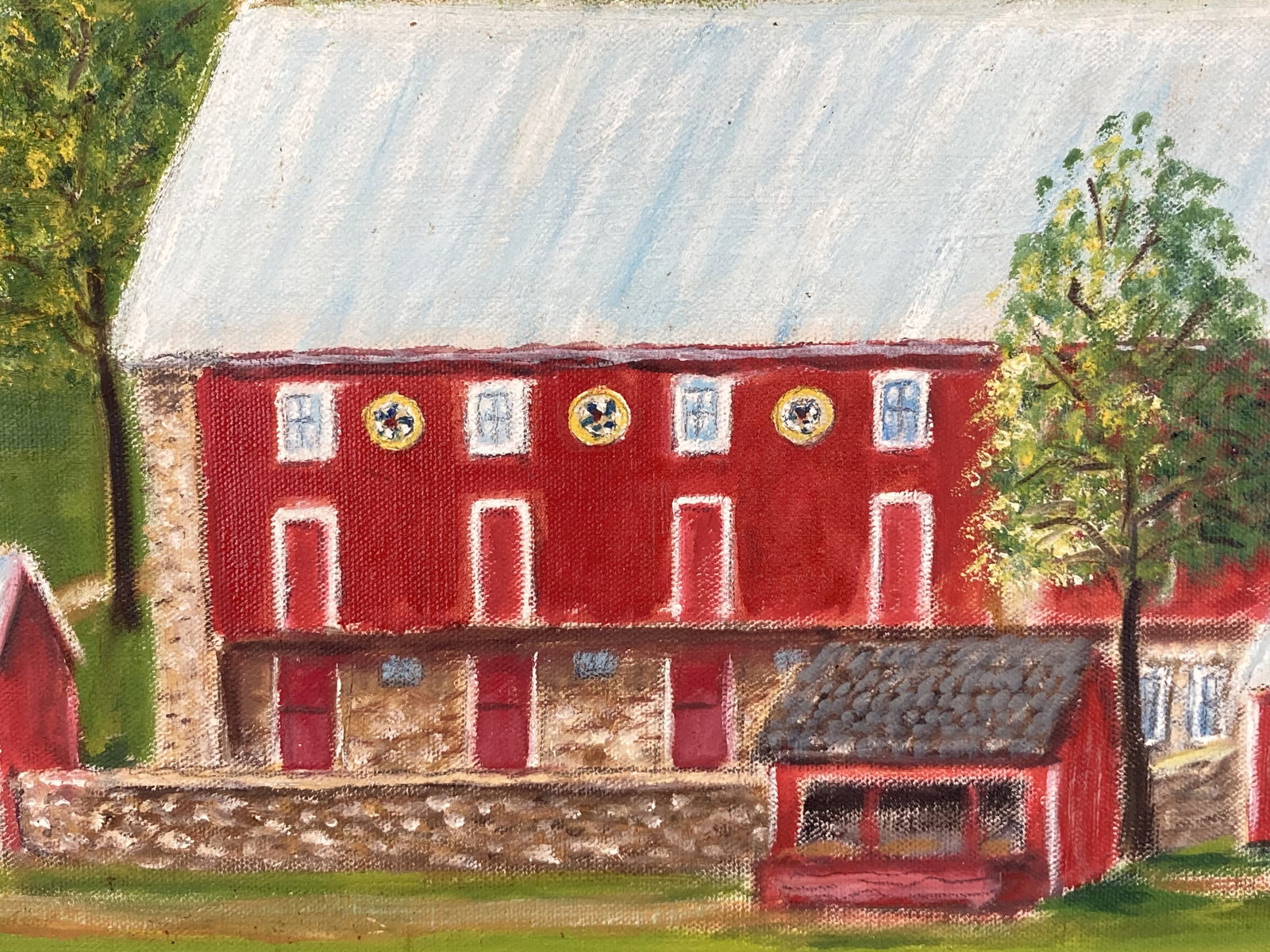 Paul Brendle "Papa" Horning, The Kern Farm, Oil Painting - 3