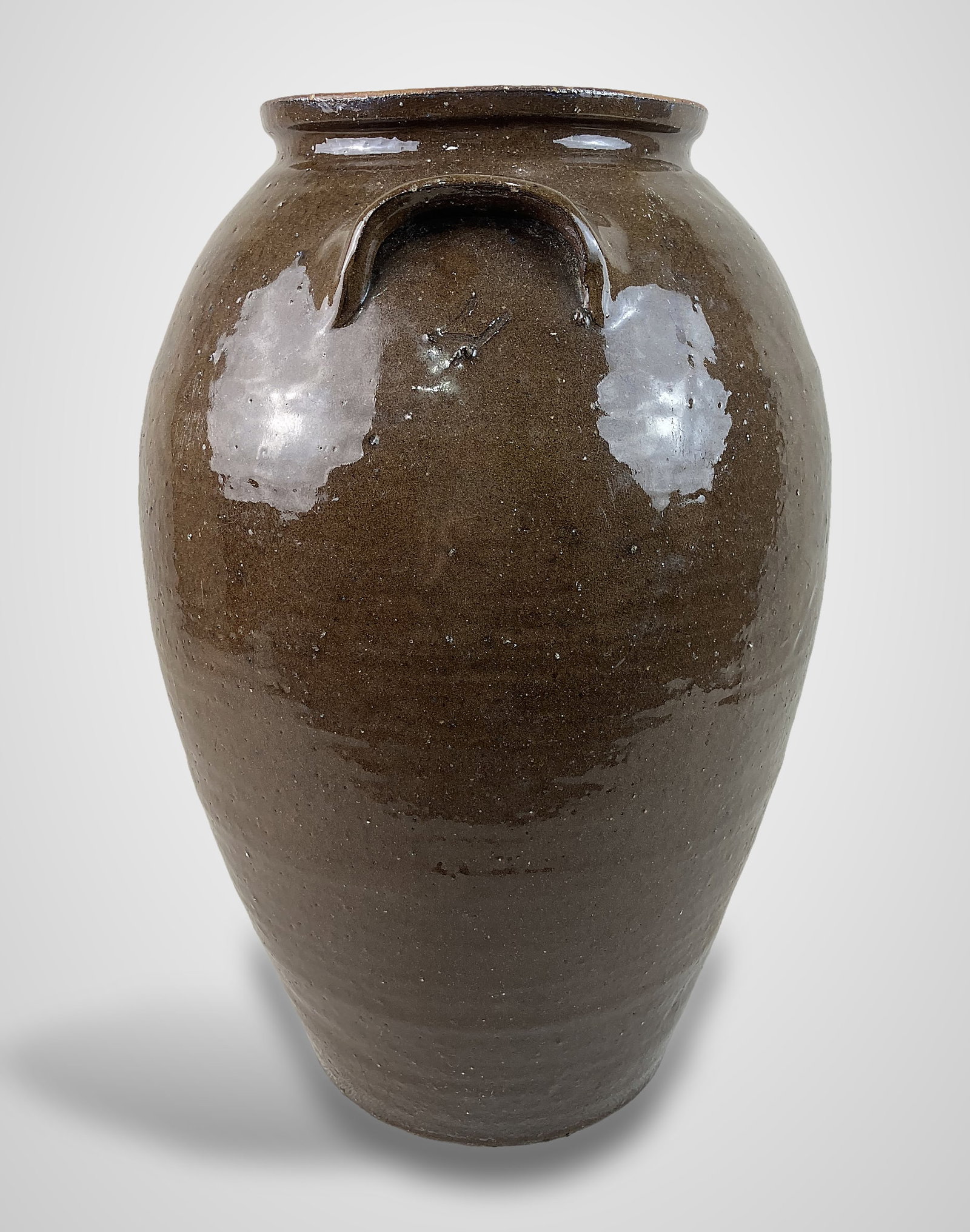 Four Gallon Glazed Stoneware Storage Jar - 4