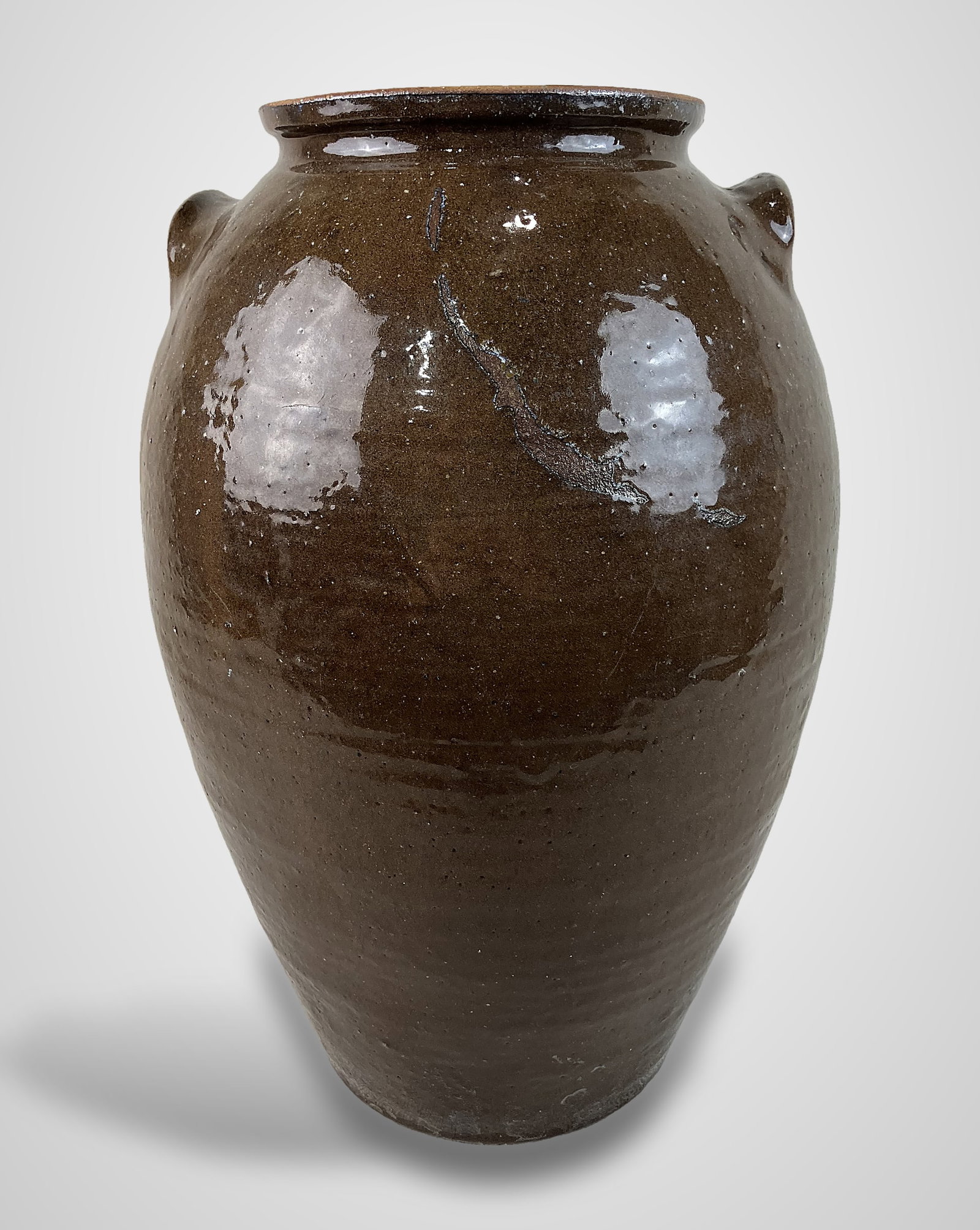 Four Gallon Glazed Stoneware Storage Jar - 6