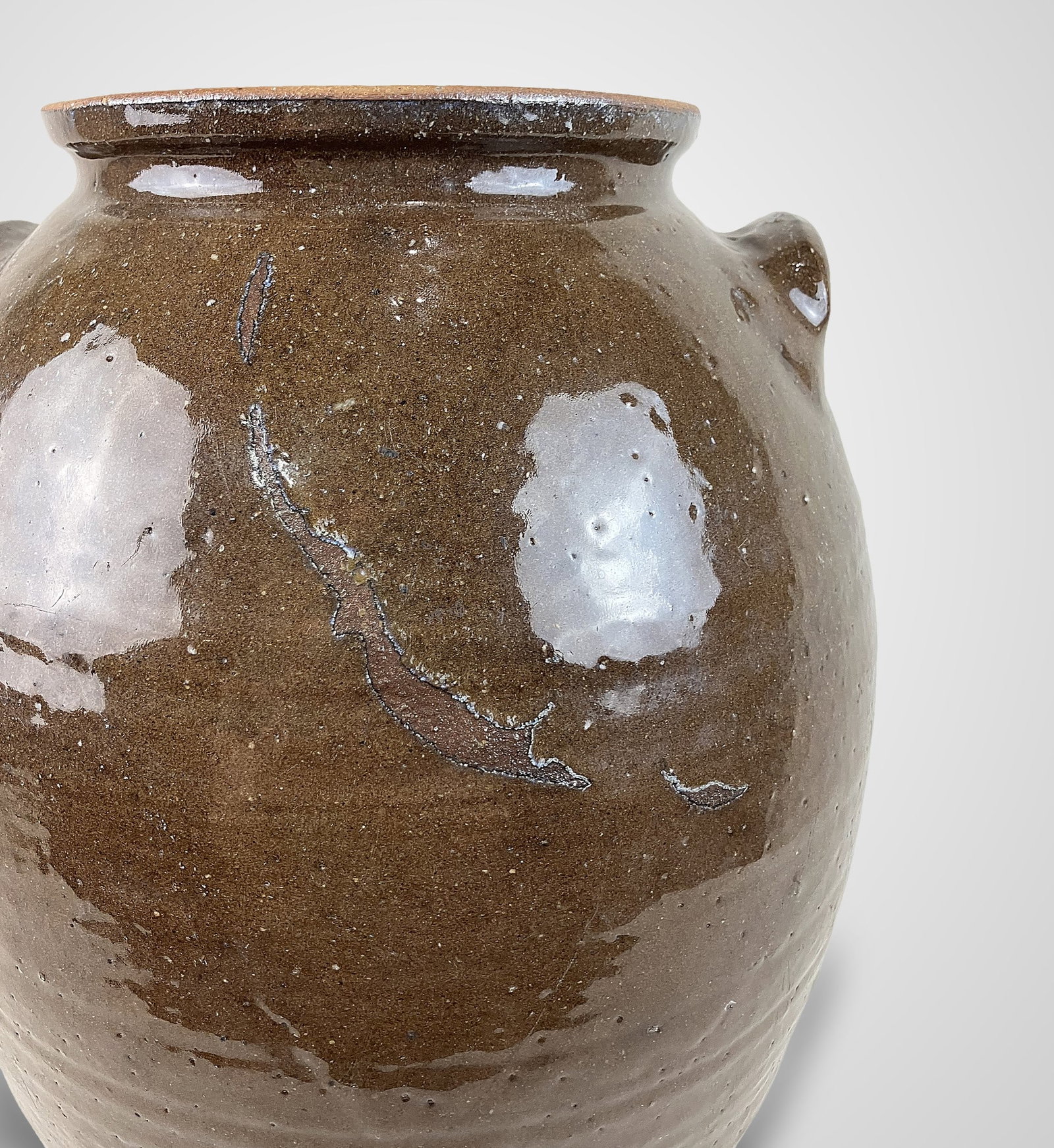 Four Gallon Glazed Stoneware Storage Jar - 7