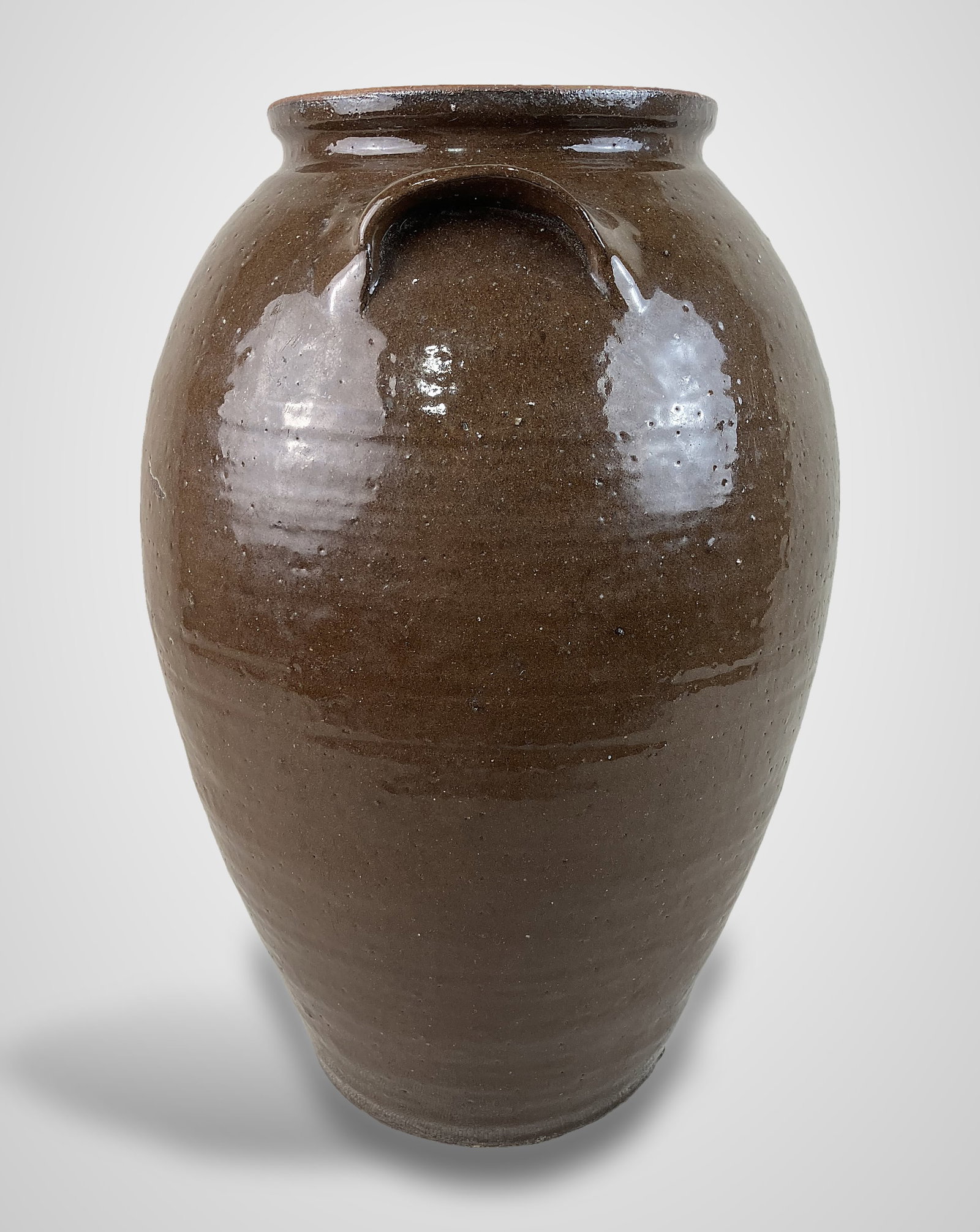 Four Gallon Glazed Stoneware Storage Jar - 8