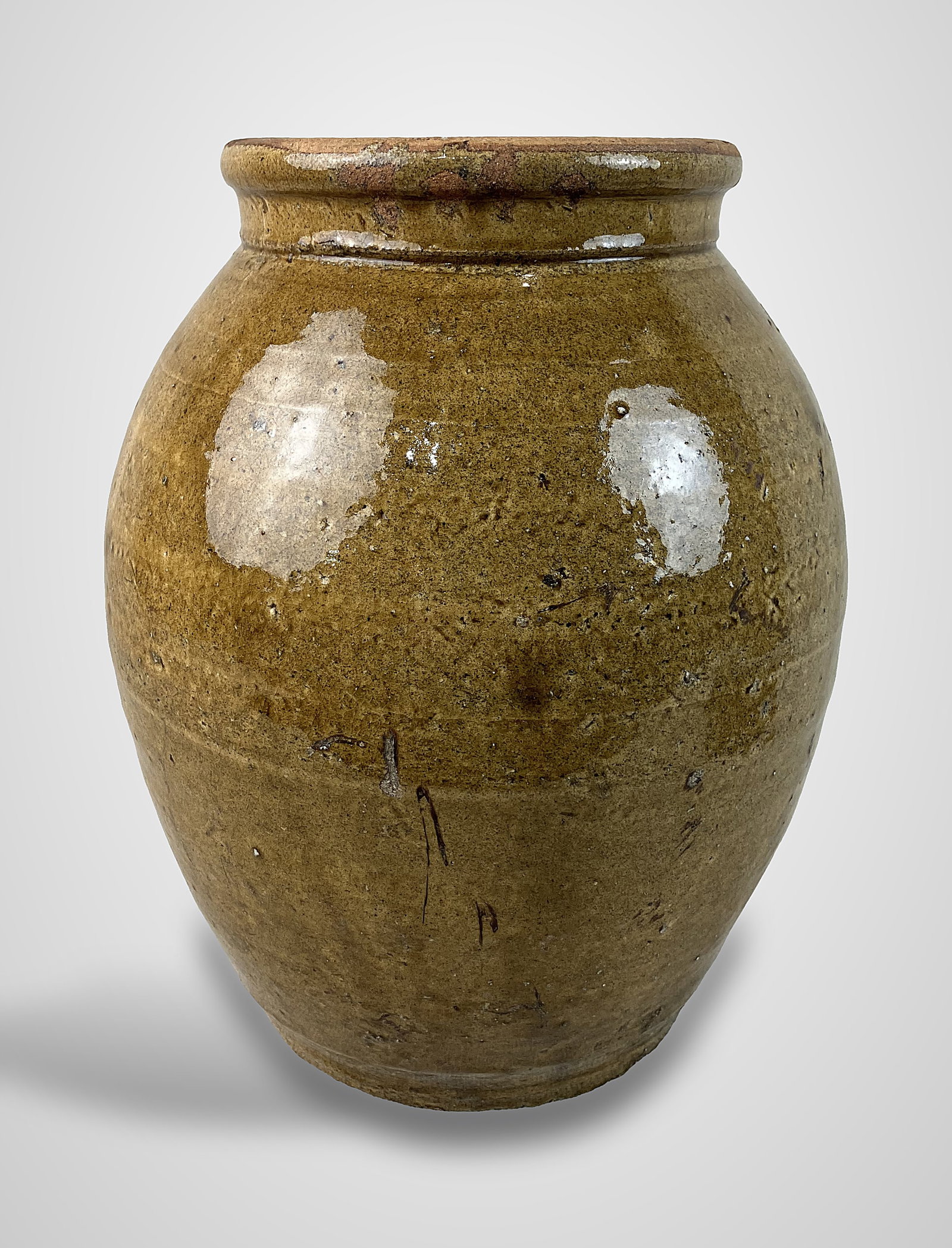 Glazed Stoneware Storage Jar (1 of 7)