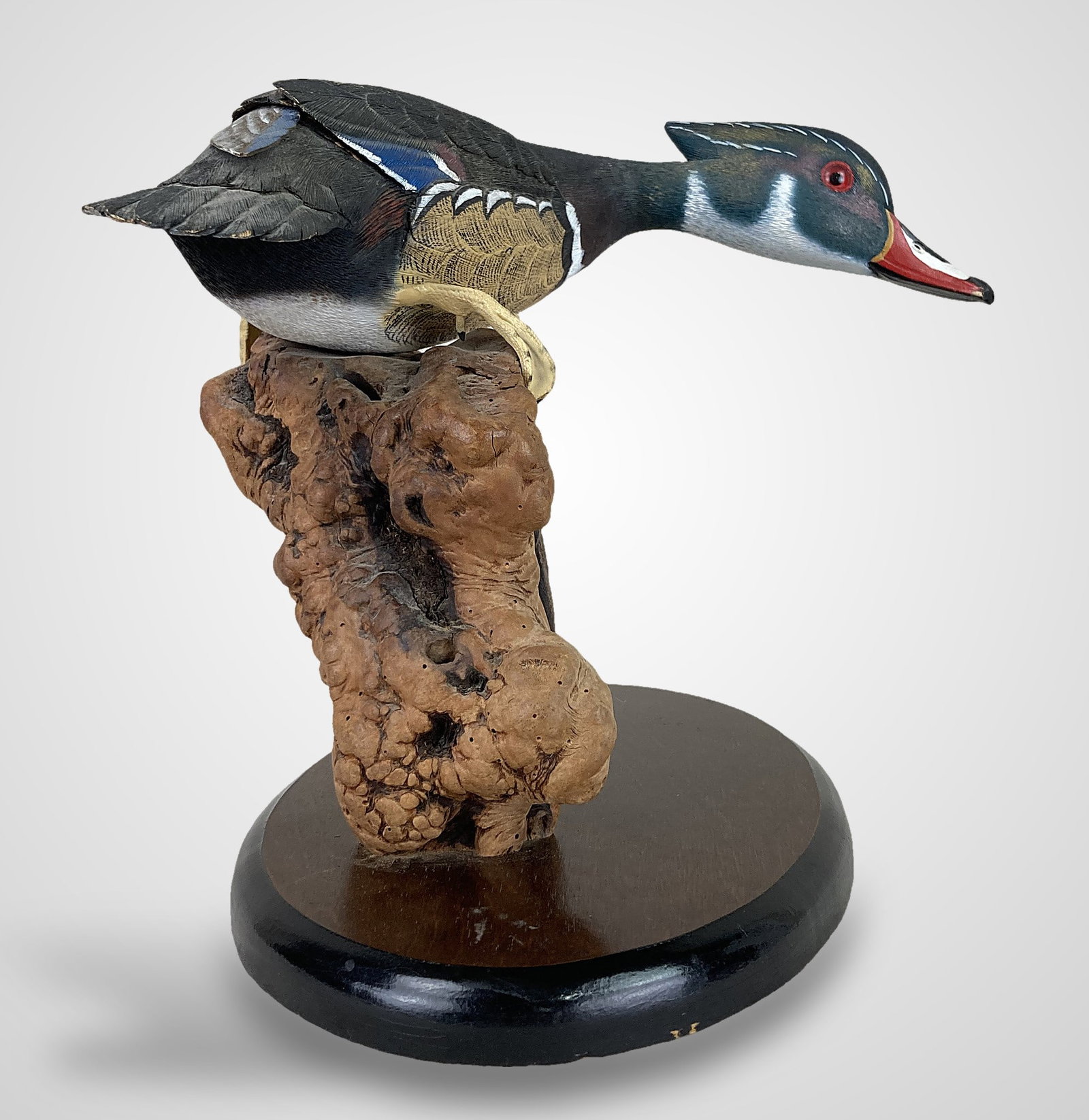William Veasey Wood Duck Sculpture - 5