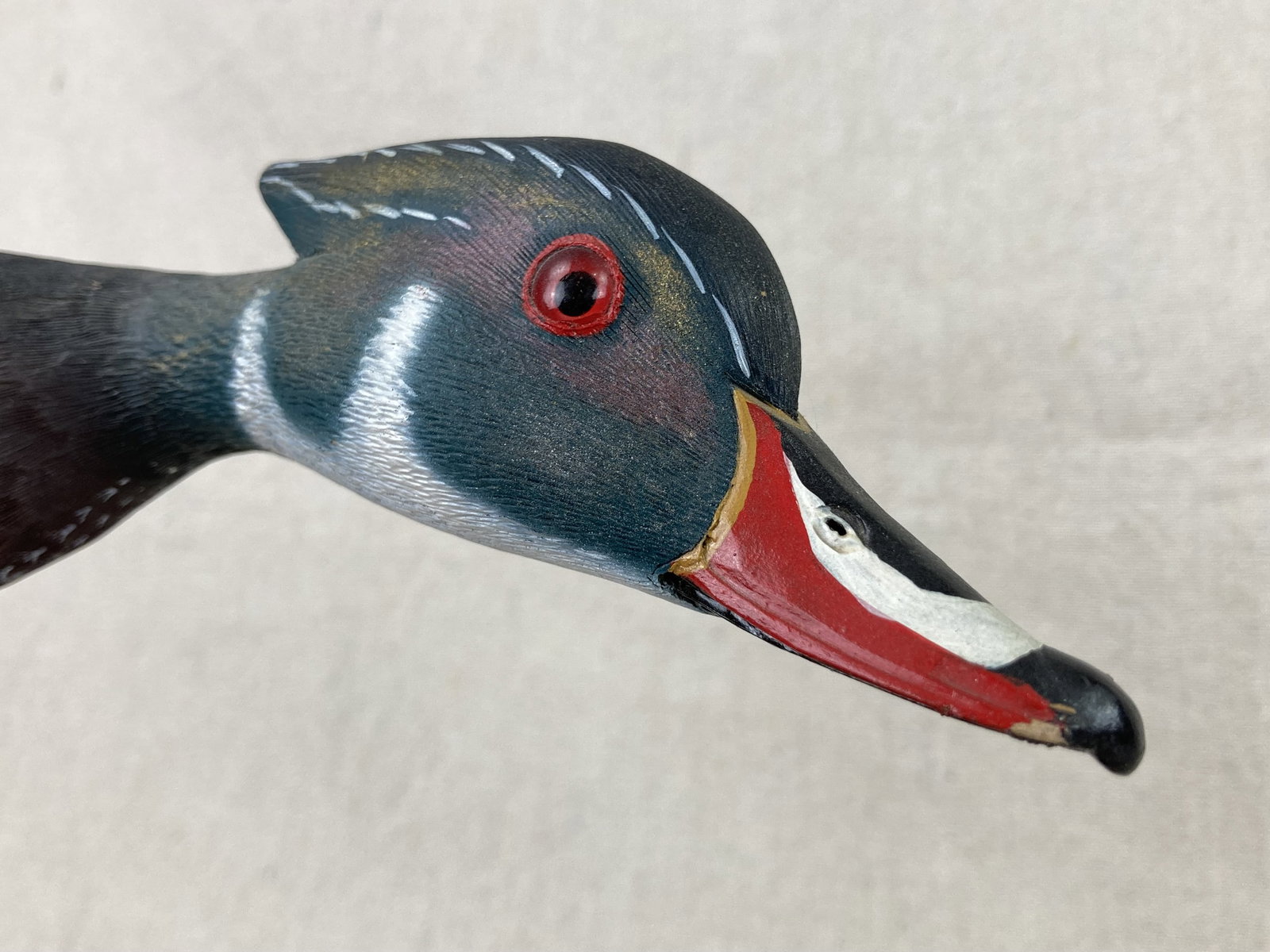 William Veasey Wood Duck Sculpture - 7