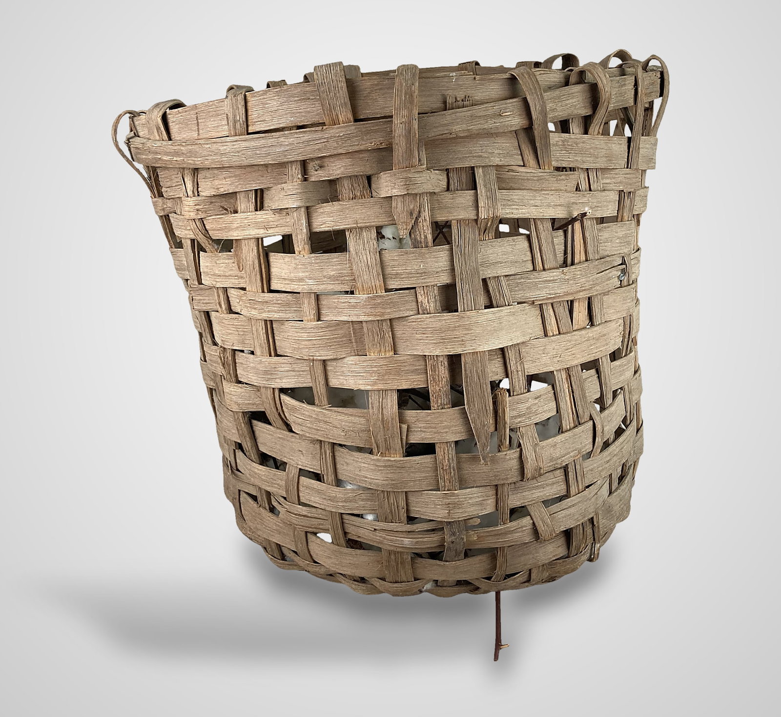 Large Antique Cotton Harvest Basket - 2