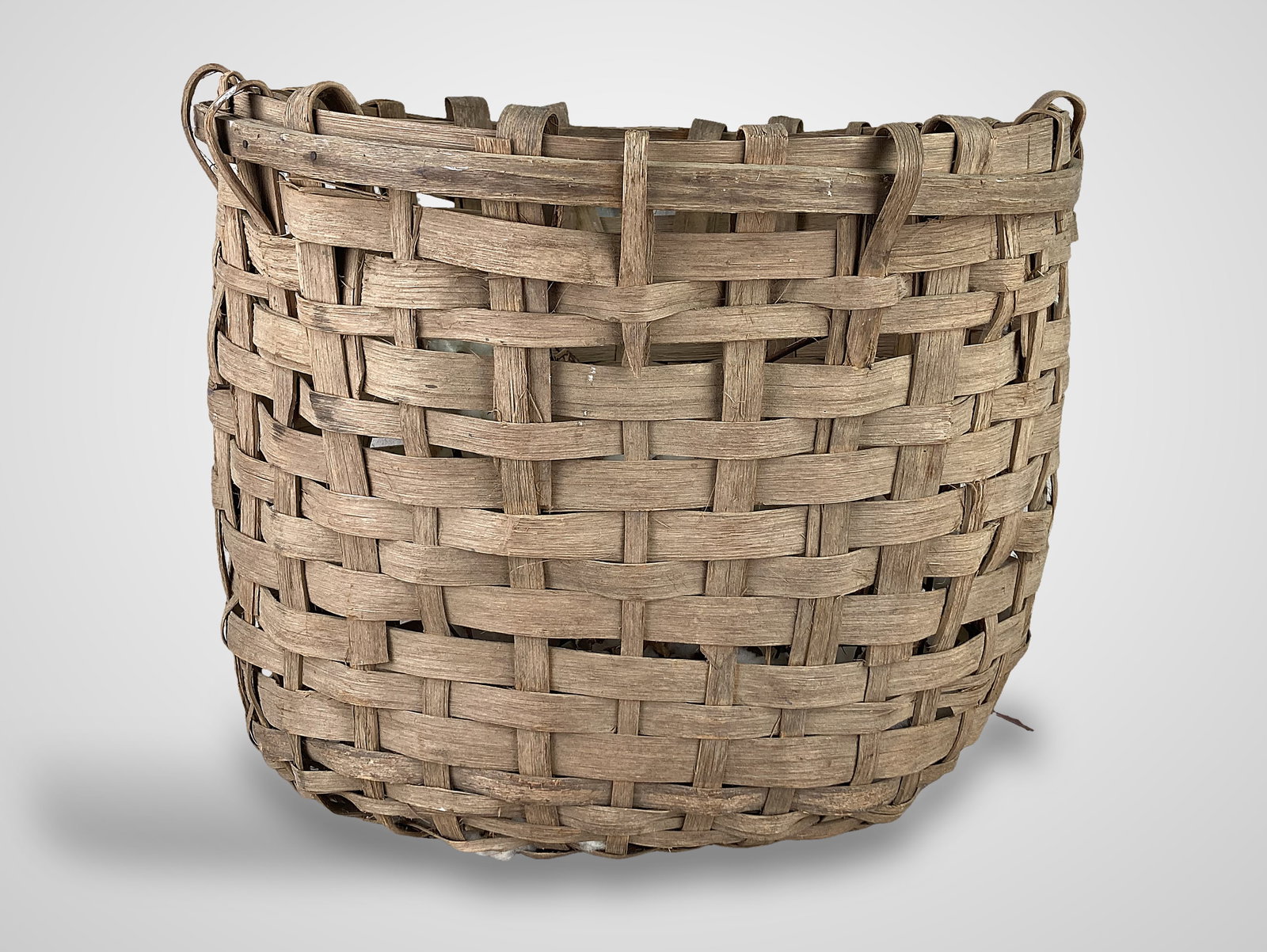 Large Antique Cotton Harvest Basket - 3