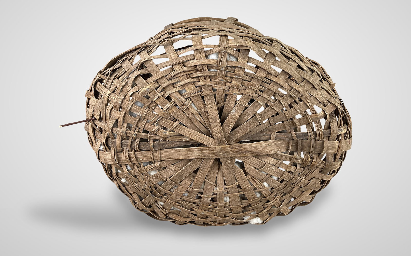 Large Antique Cotton Harvest Basket - 6