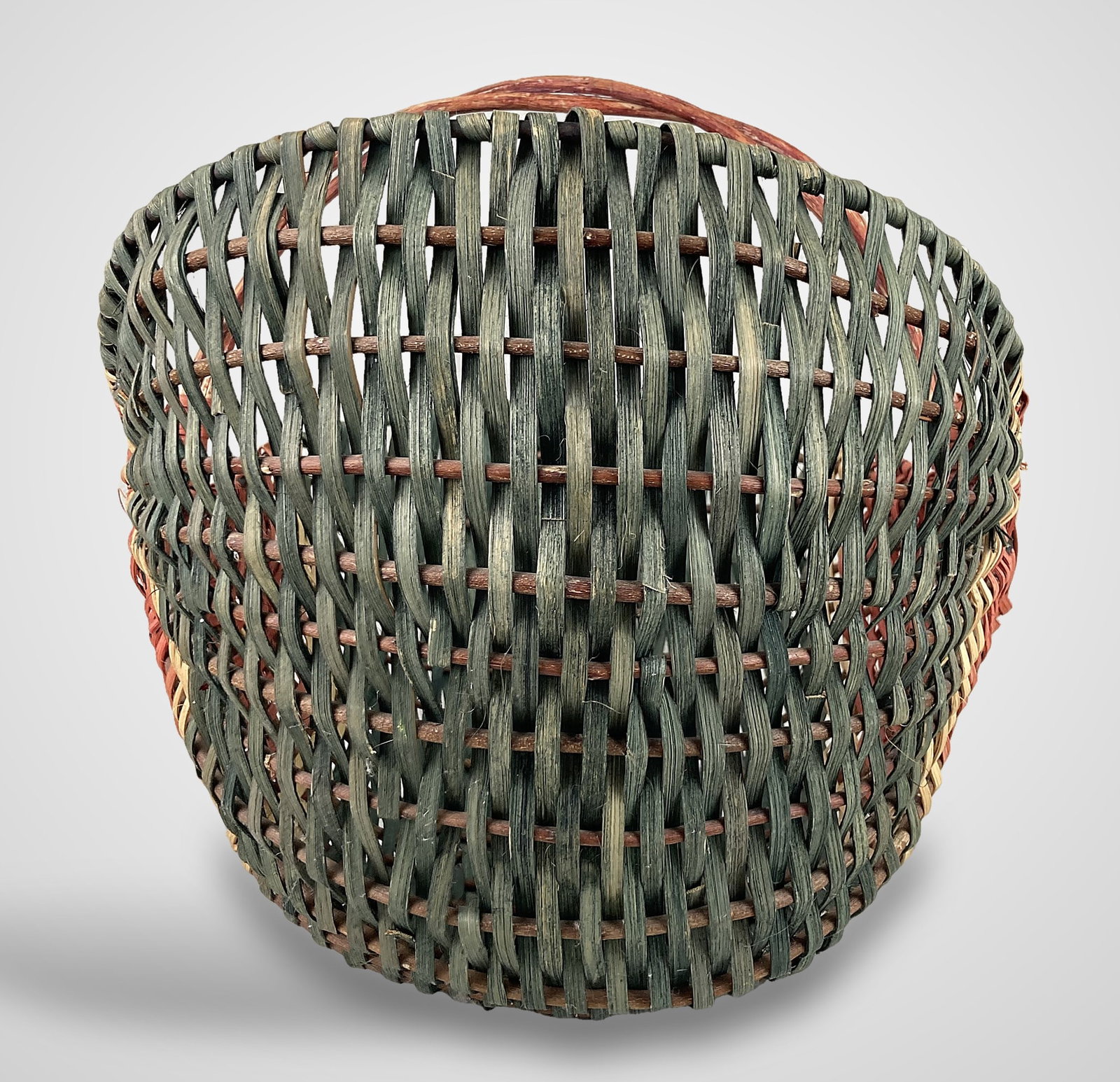 Large Painted Country Watermelon Basket - 3