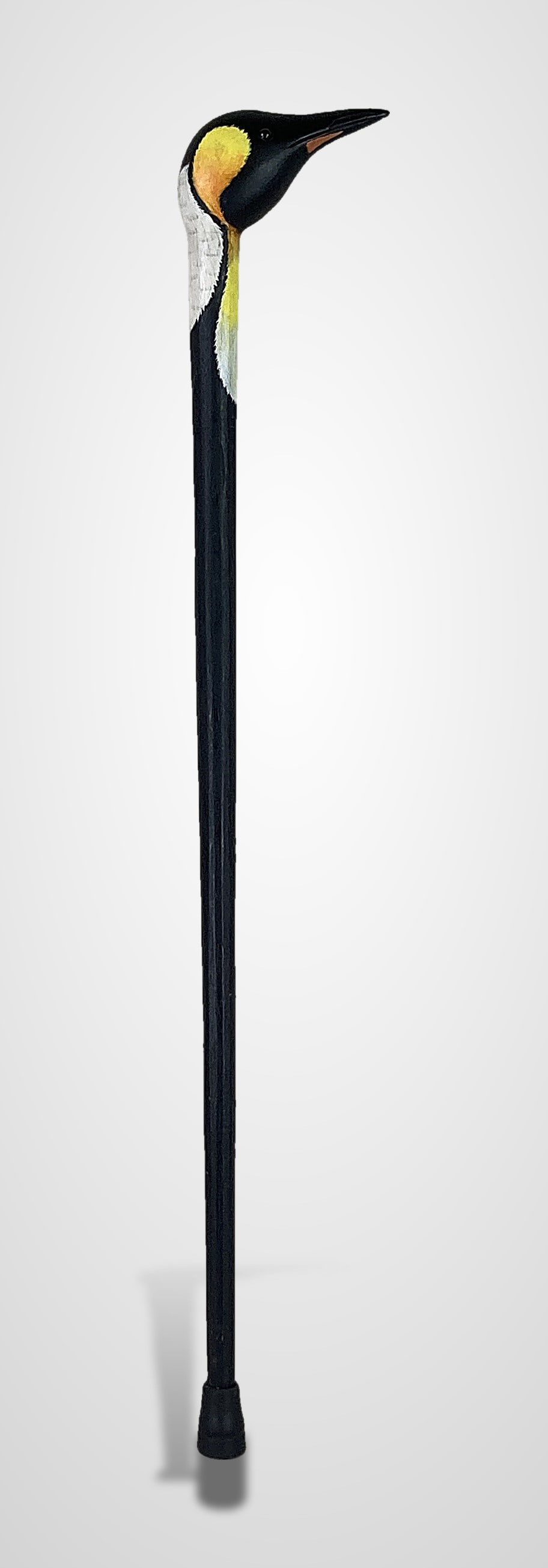 Folk Art Carved Penguin Cane - 2
