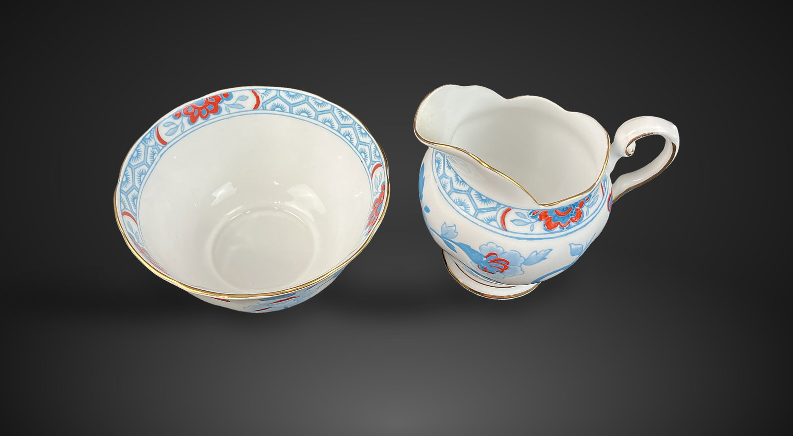 R.H. and S.L. Tuscan Sugar Bowl and Creamer - 3