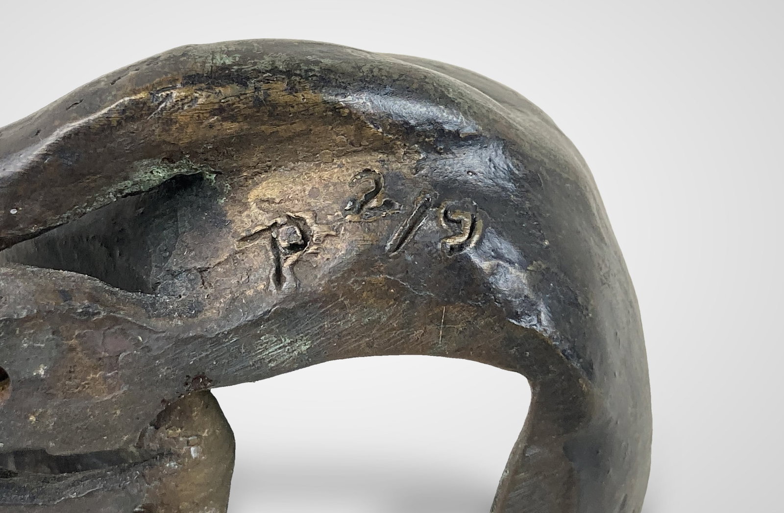 Cast Bronze Cat Sculpture - 9