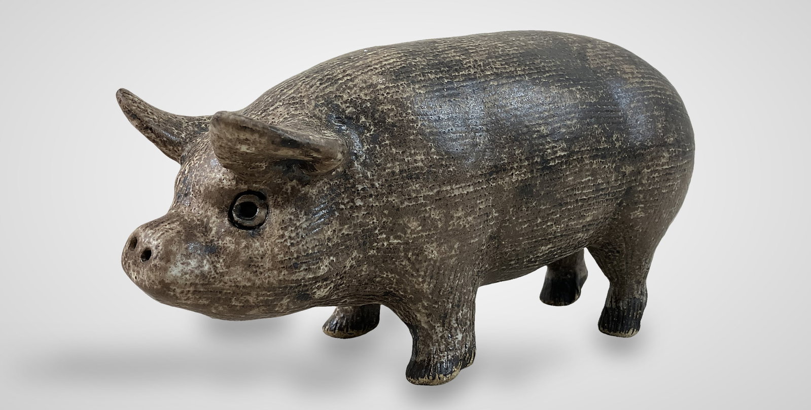 Glazed Pottery Pig - 2
