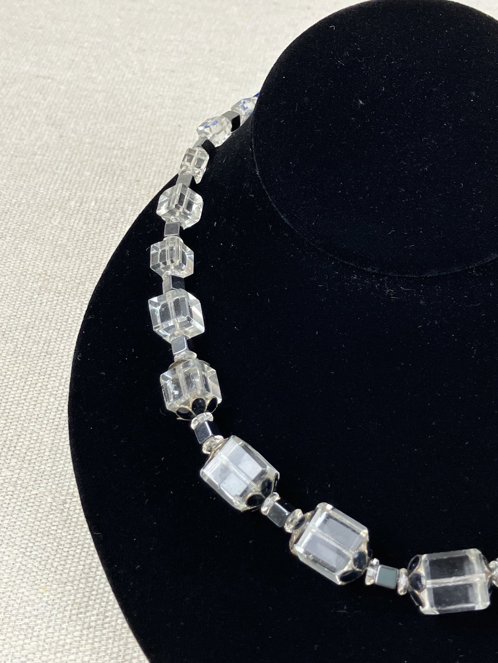 Art Deco Crystal Necklace - 2