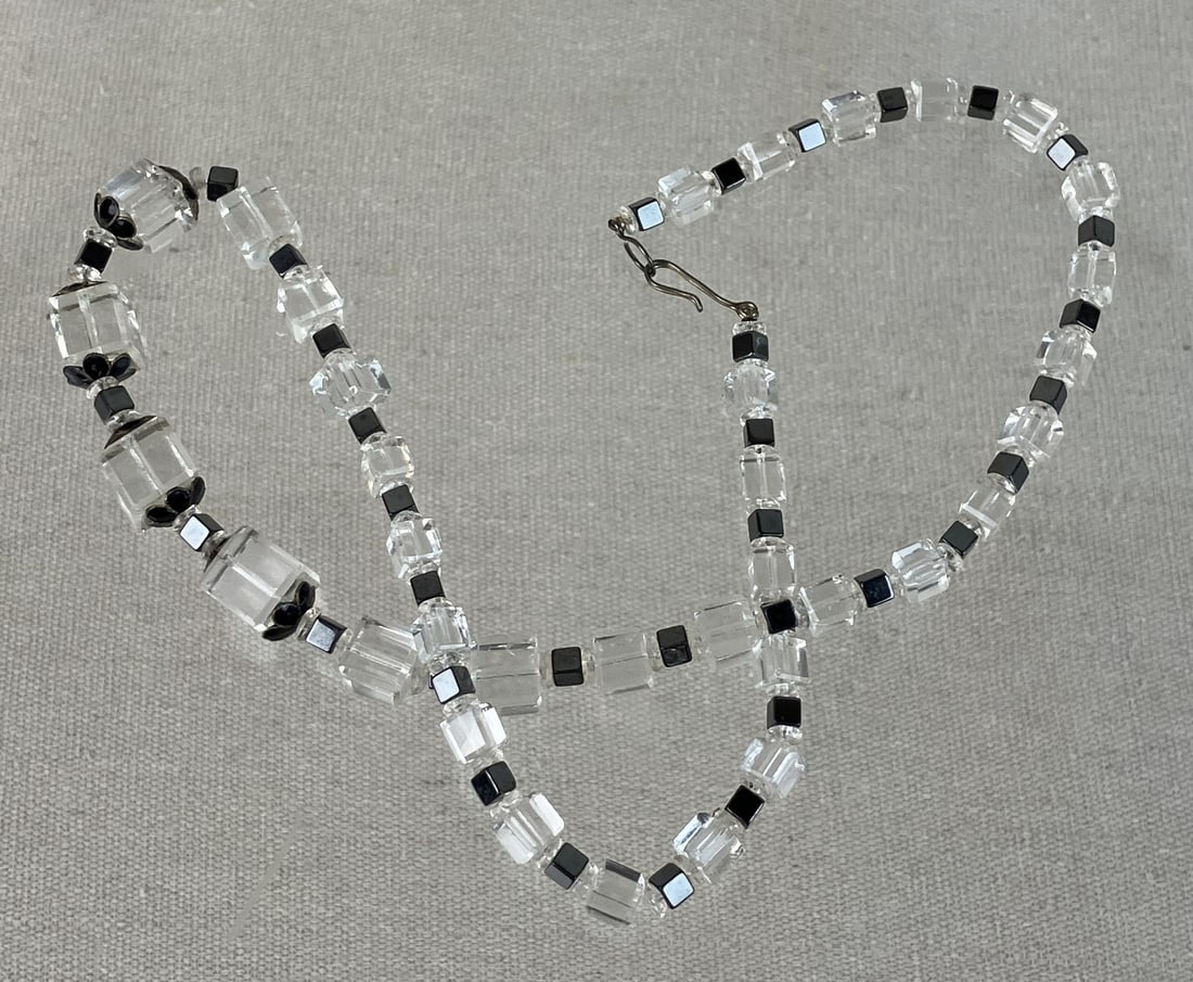 Art Deco Crystal Necklace - 3