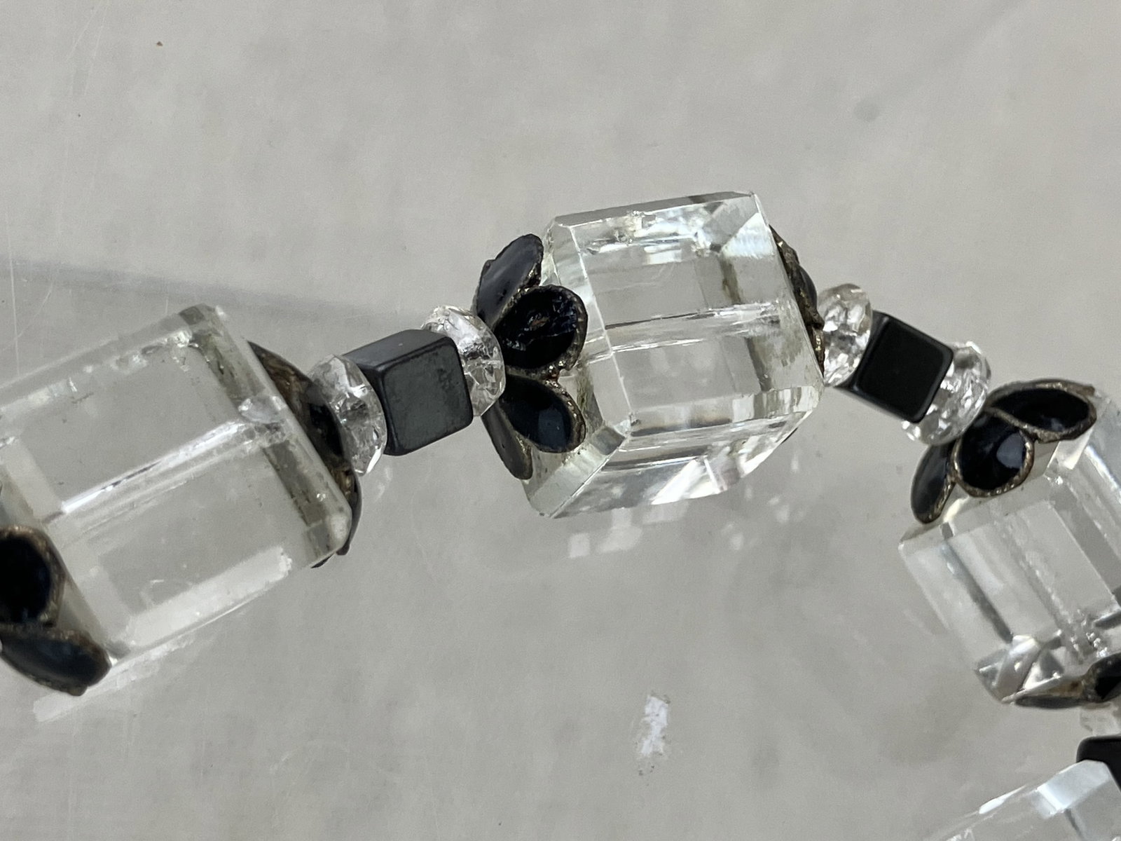 Art Deco Crystal Necklace - 4