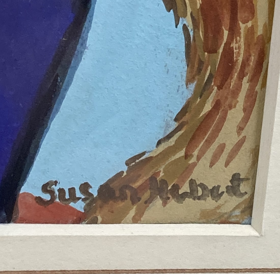 Susan Herbert, Postman Joseph Roulin after Van Gogh, Gouache Painting - 4