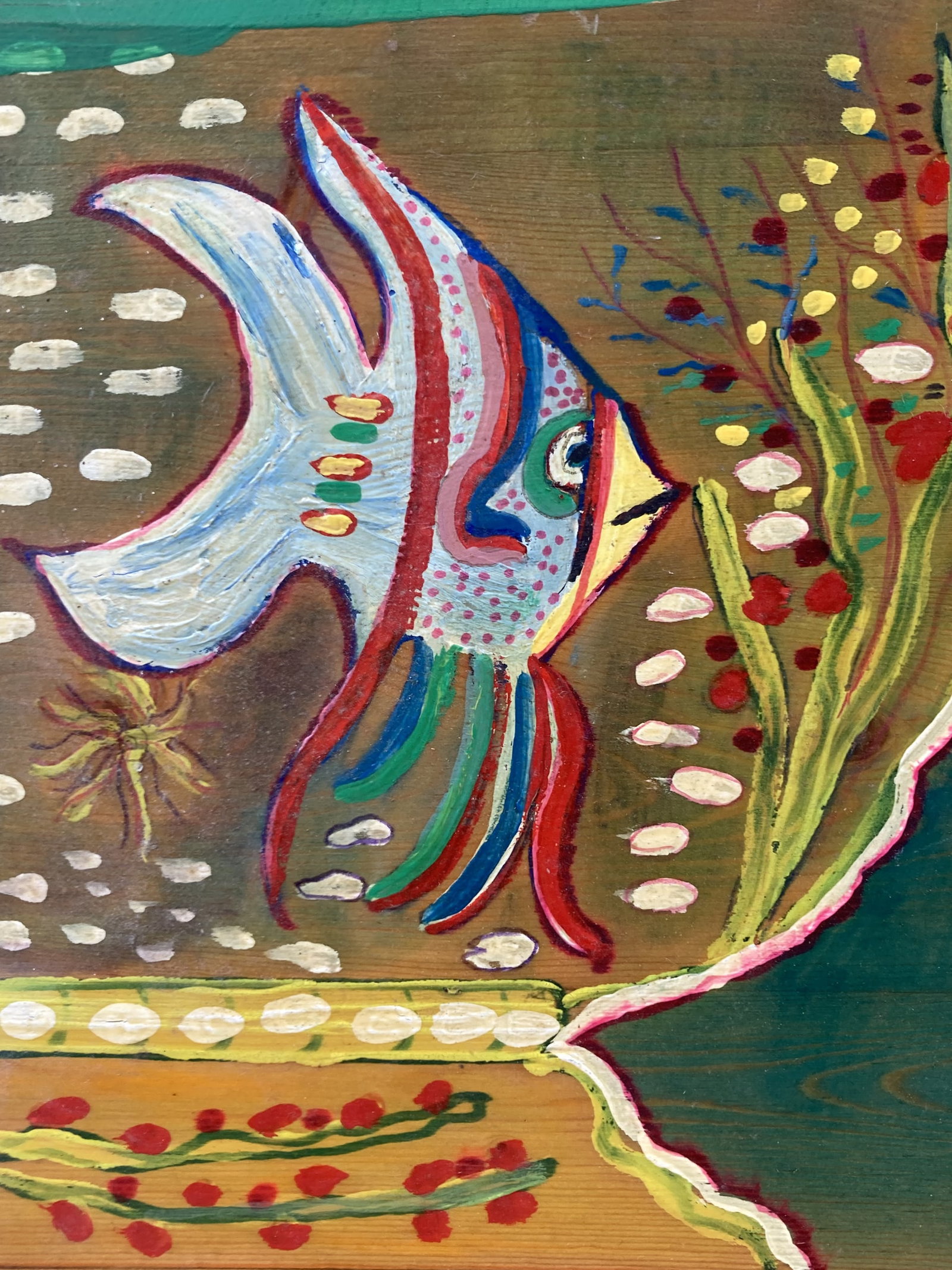 Folk Art Cat Painting - 3